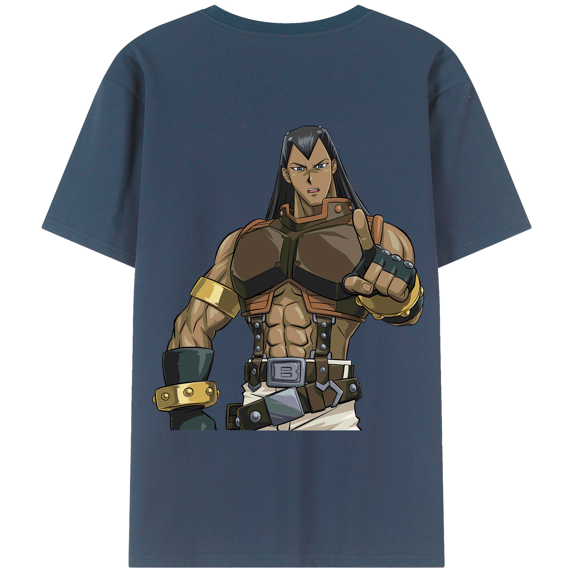 （画像用） 遊☆戯☆王 Yu-Gi-Oh! 綿100％ メンズ半袖Tシャツ（バックプリント） 通気性