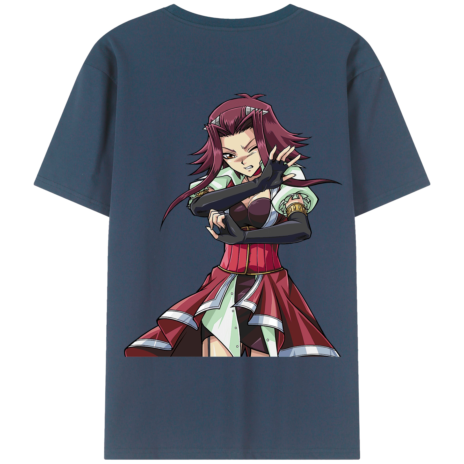 （画像用） 遊☆戯☆王 Yu-Gi-Oh! 綿100％ メンズ半袖Tシャツ（バックプリント） 通気性