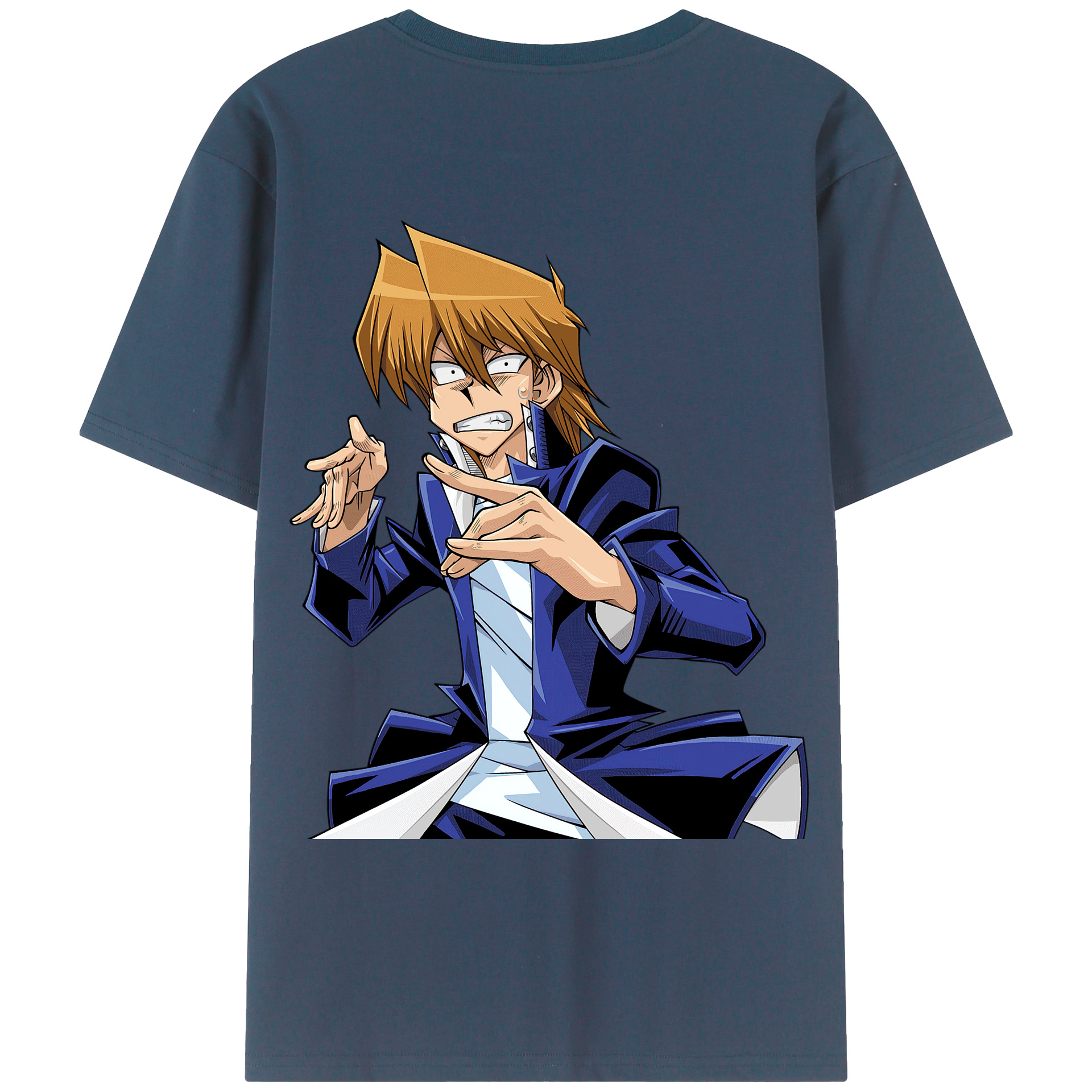 （画像用） 遊☆戯☆王 Yu-Gi-Oh! 綿100％ メンズ半袖Tシャツ（バックプリント） 通気性