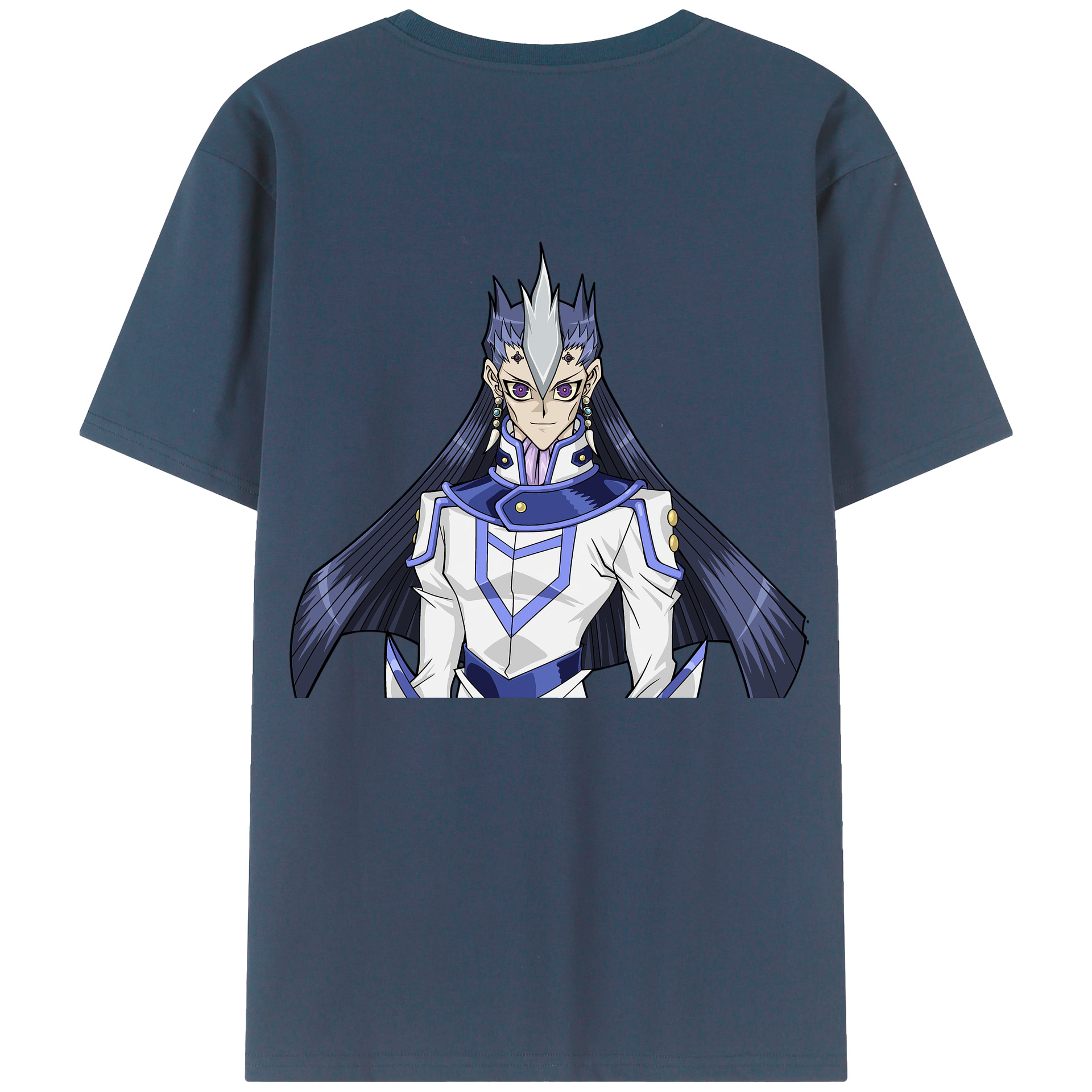 （画像用） 遊☆戯☆王 Yu-Gi-Oh! 綿100％ メンズ半袖Tシャツ（バックプリント） 通気性
