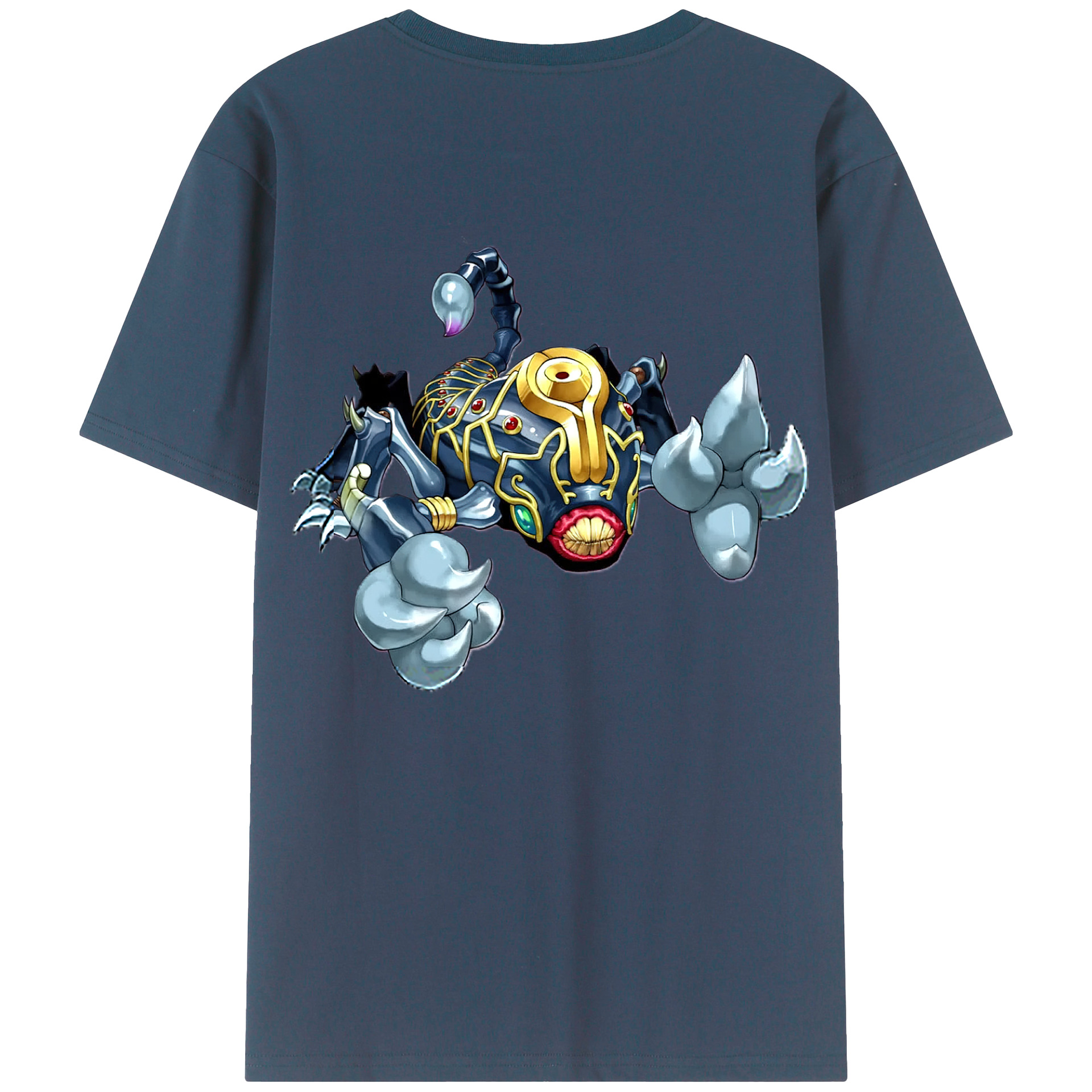 （画像用） 遊☆戯☆王 Yu-Gi-Oh! 綿100％ メンズ半袖Tシャツ（バックプリント） 通気性