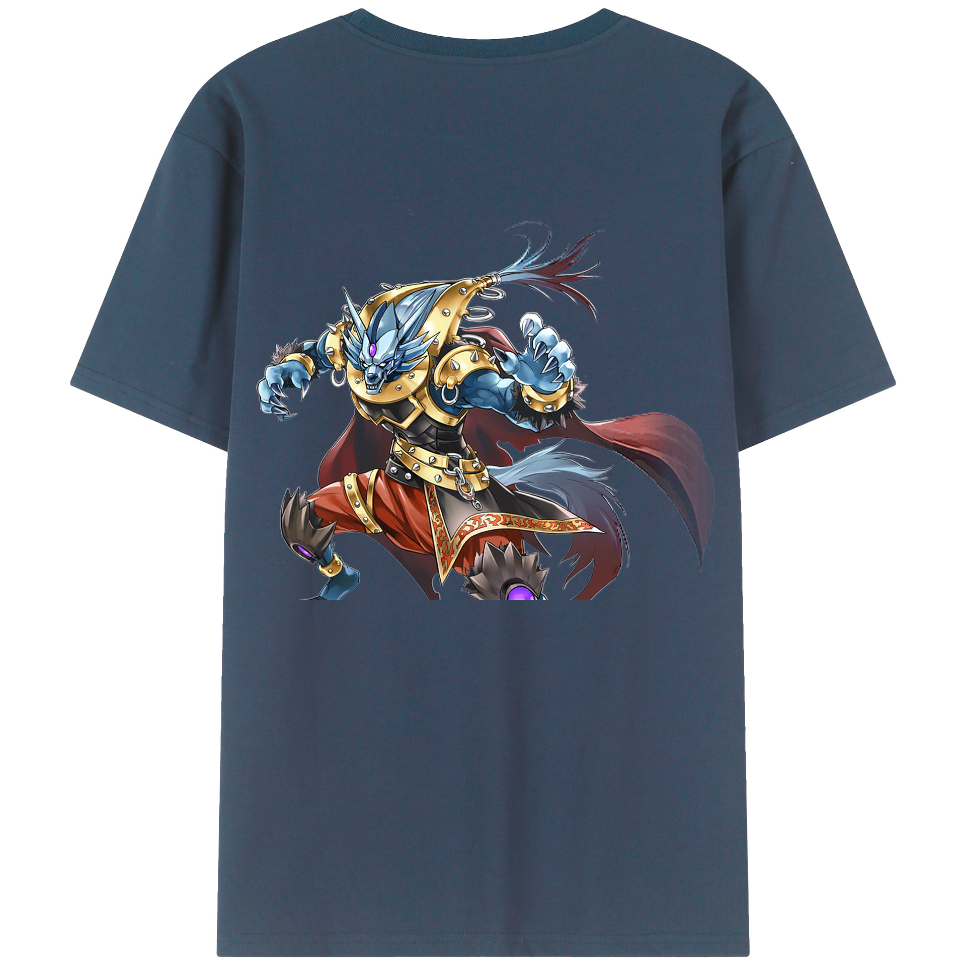 （画像用） 遊☆戯☆王 Yu-Gi-Oh! 綿100％ メンズ半袖Tシャツ（バックプリント） 通気性