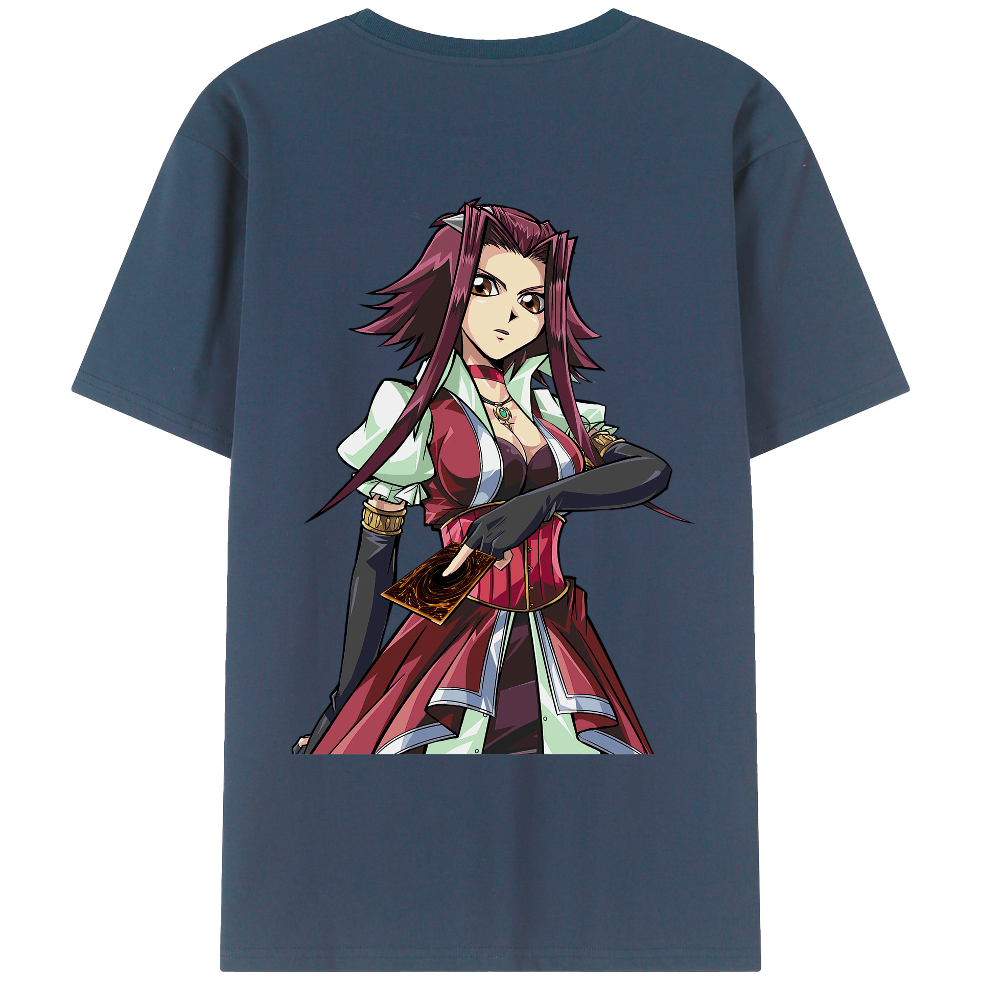 （画像用） 遊☆戯☆王 Yu-Gi-Oh! 綿100％ メンズ半袖Tシャツ（バックプリント） 通気性