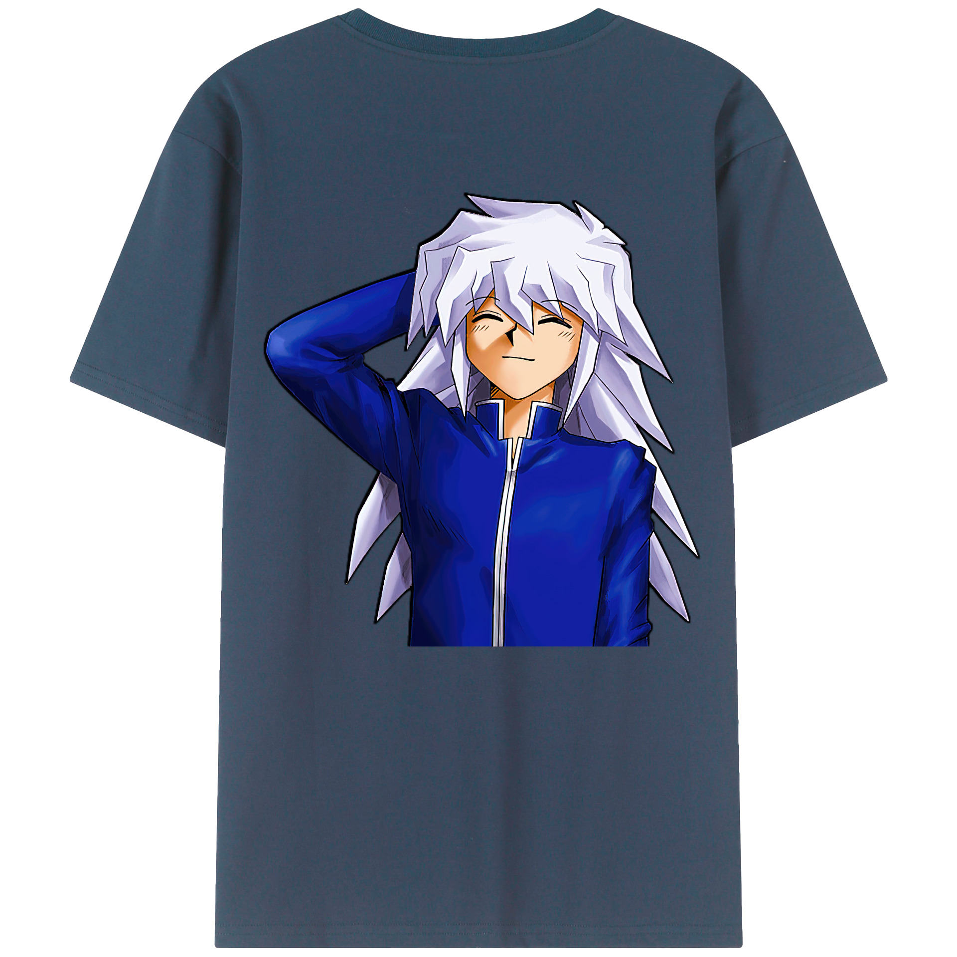 （画像用） 遊☆戯☆王 Yu-Gi-Oh! 綿100％ メンズ半袖Tシャツ（バックプリント） 通気性