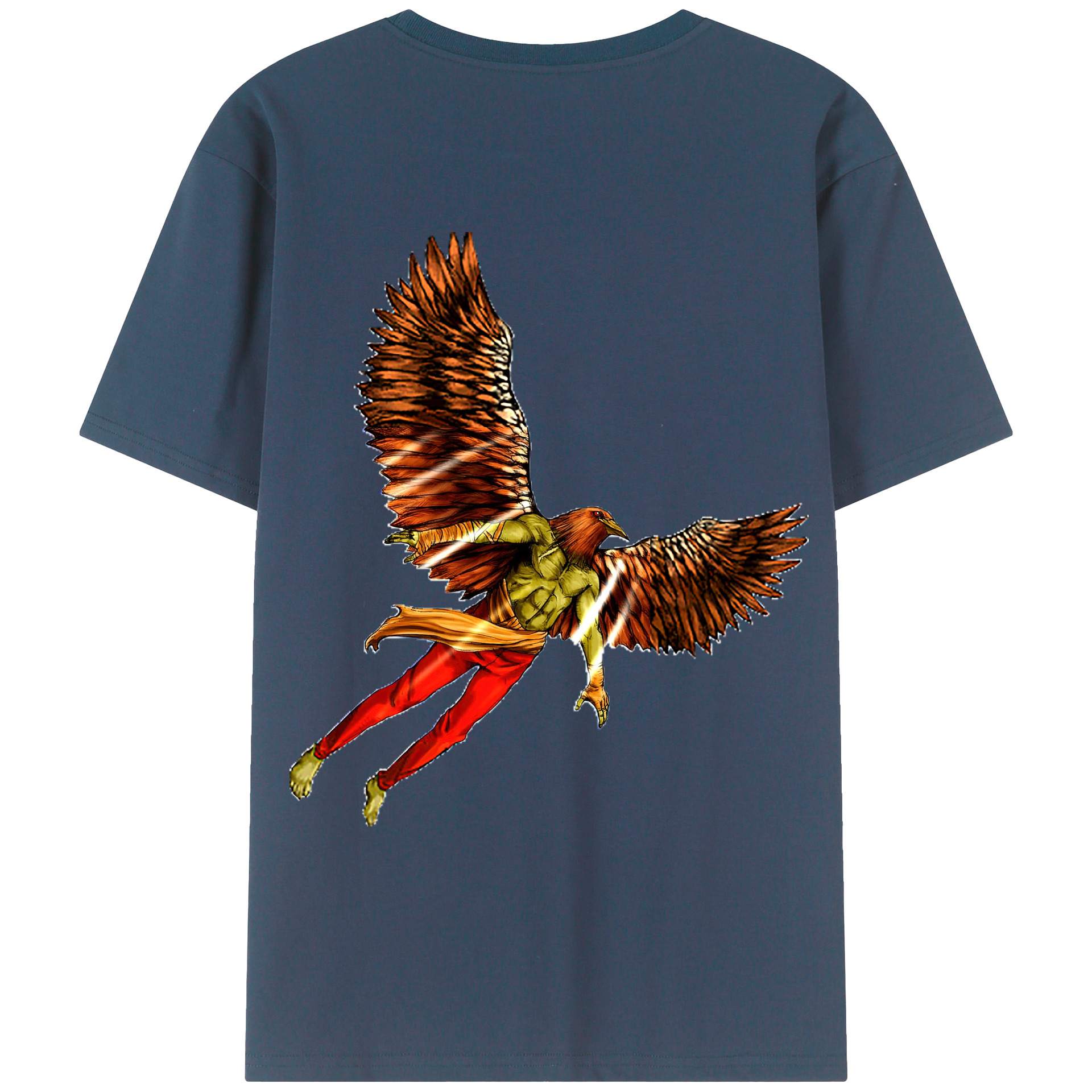 （画像用） 遊☆戯☆王 Yu-Gi-Oh! 綿100％ メンズ半袖Tシャツ（バックプリント） 通気性