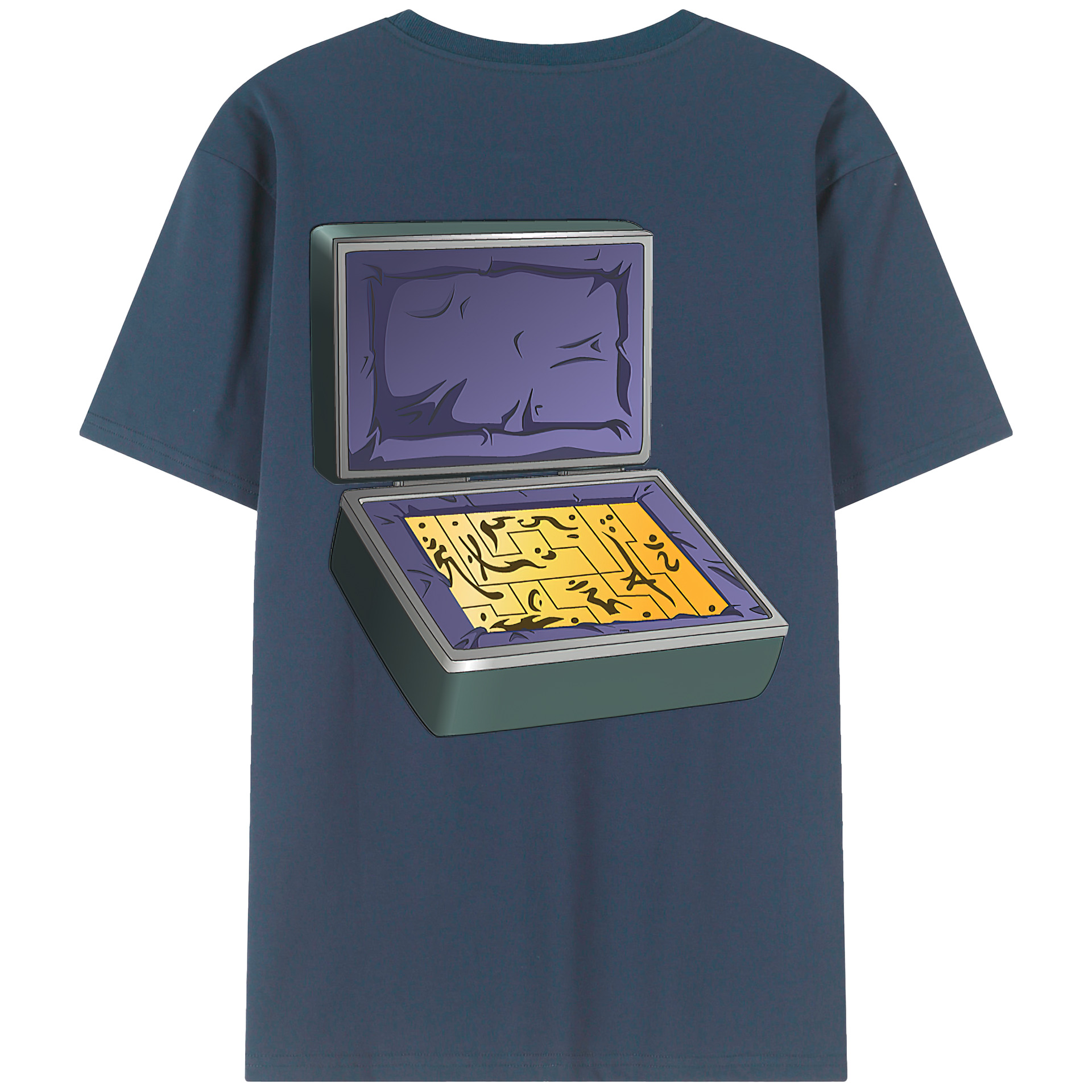 （画像用） 遊☆戯☆王 Yu-Gi-Oh! 綿100％ メンズ半袖Tシャツ（バックプリント） 通気性