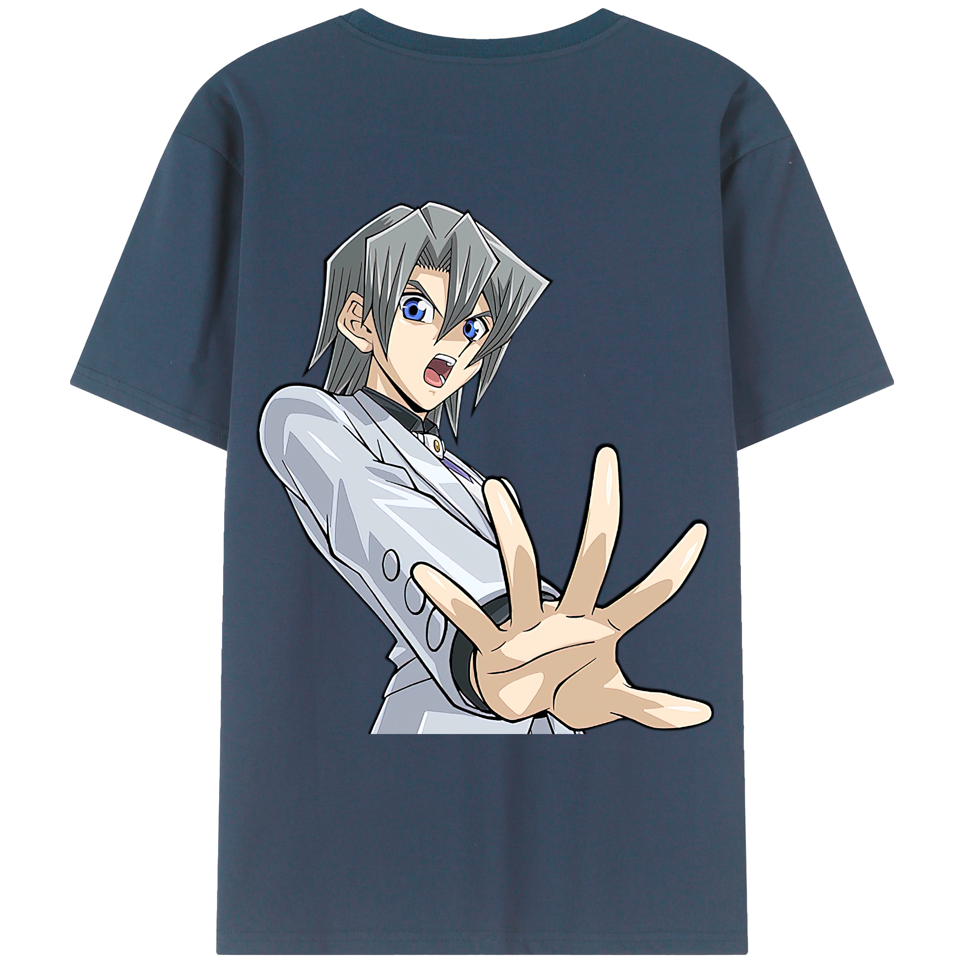（画像用） 遊☆戯☆王 Yu-Gi-Oh! 綿100％ メンズ半袖Tシャツ（バックプリント） 通気性