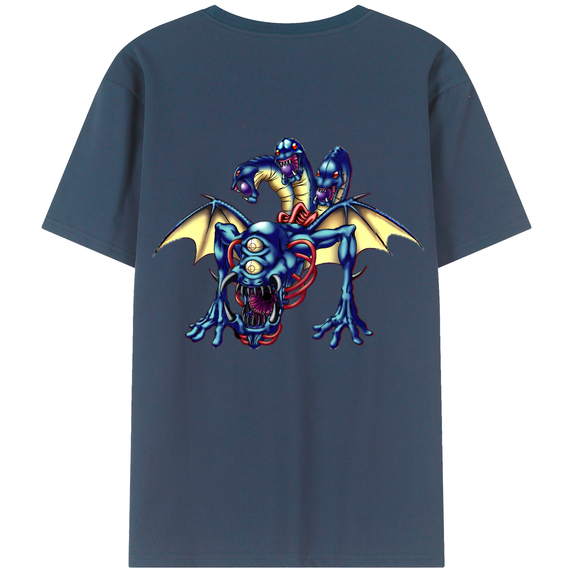 （画像用） 遊☆戯☆王 Yu-Gi-Oh! 綿100％ メンズ半袖Tシャツ（バックプリント） 通気性