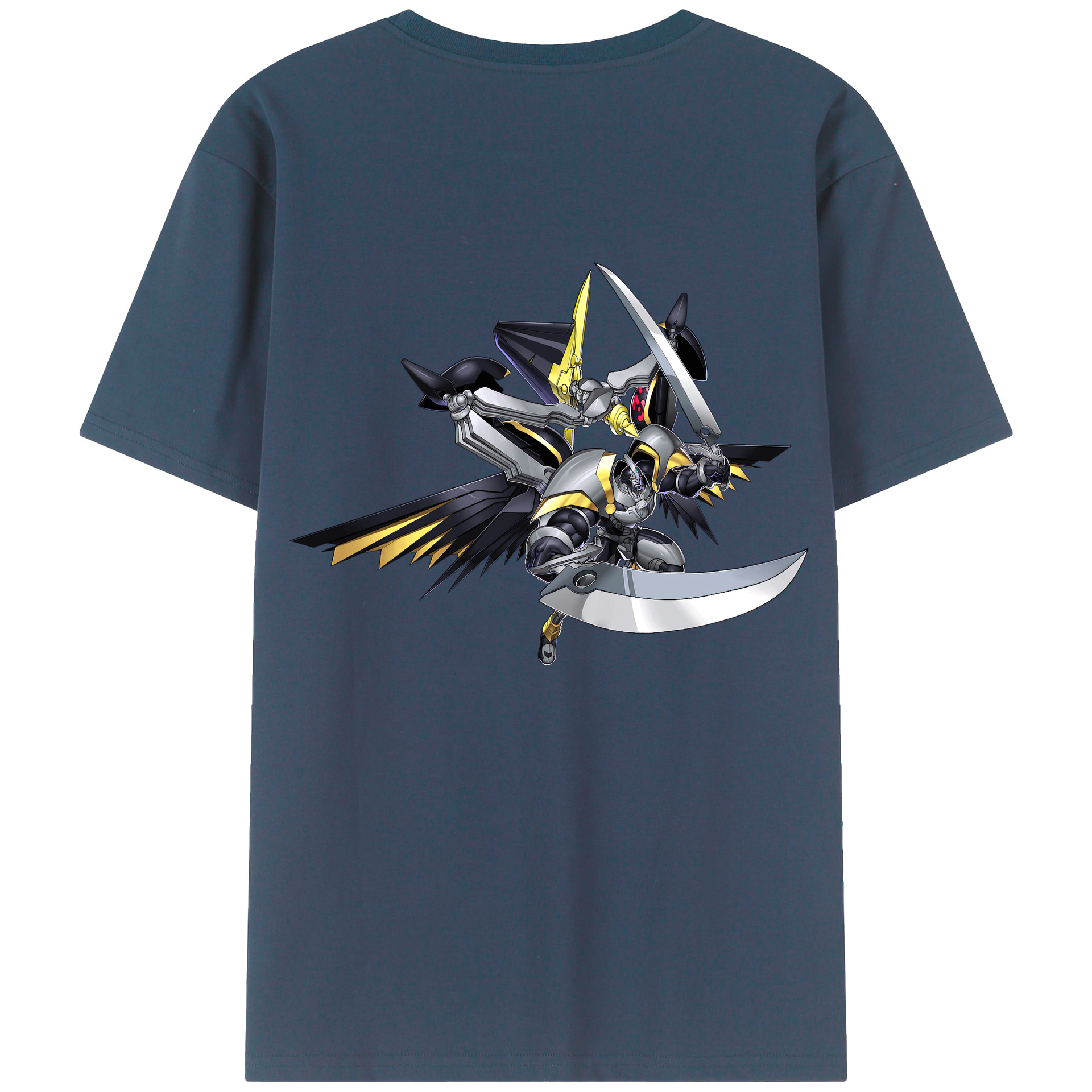 （画像用） 遊☆戯☆王 Yu-Gi-Oh! 綿100％ メンズ半袖Tシャツ（バックプリント） 通気性