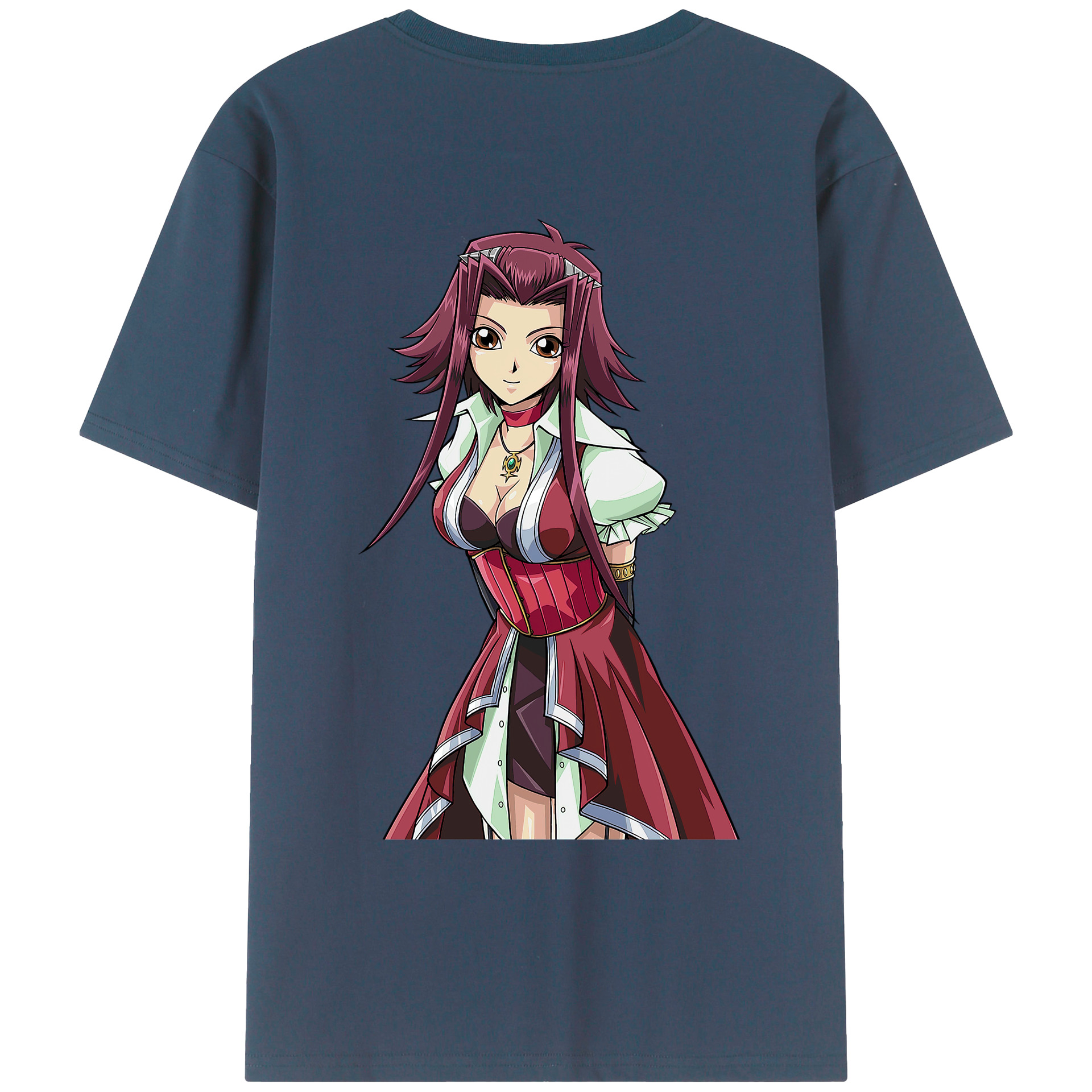 （画像用） 遊☆戯☆王 Yu-Gi-Oh! 綿100％ メンズ半袖Tシャツ（バックプリント） 通気性