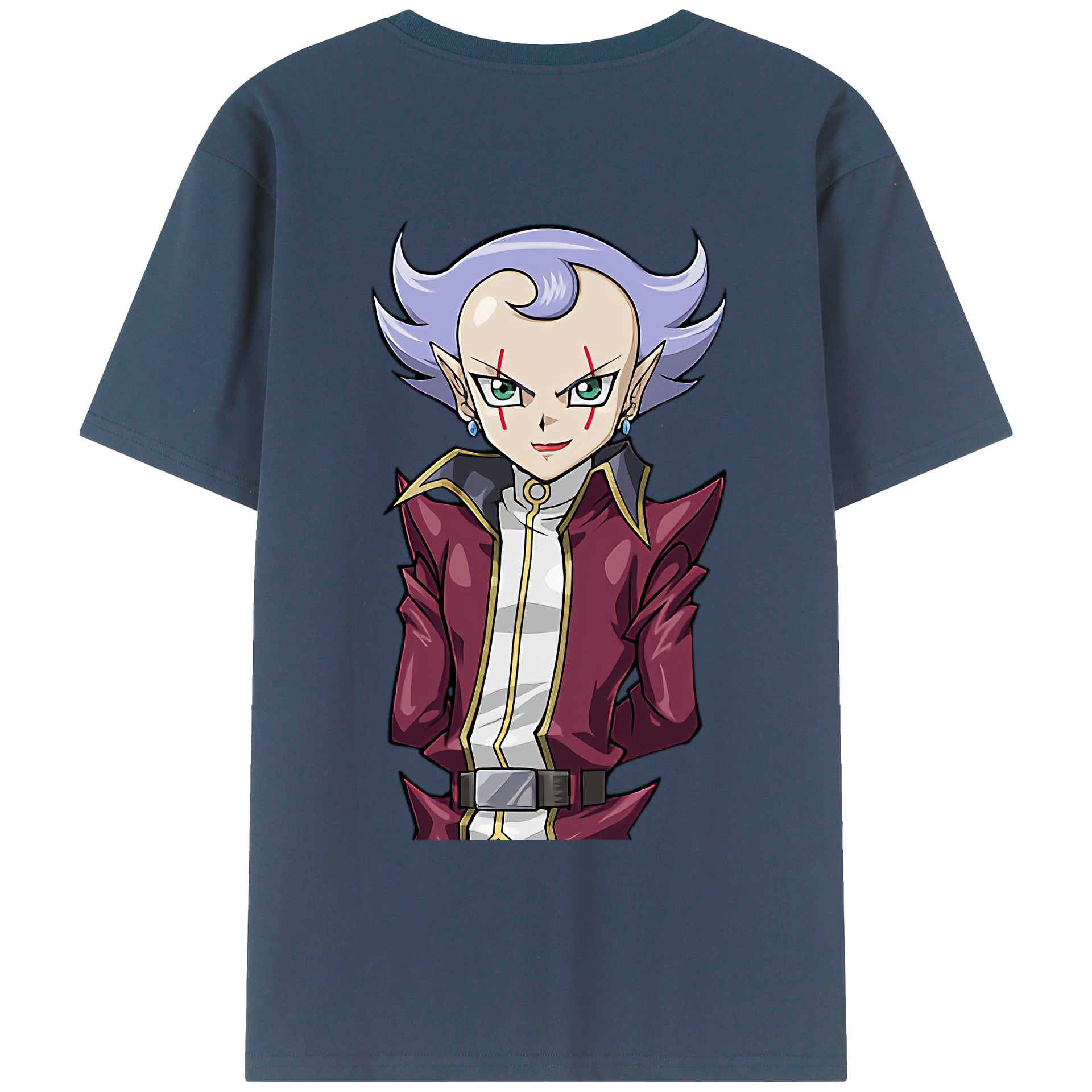 （画像用） 遊☆戯☆王 Yu-Gi-Oh! 綿100％ メンズ半袖Tシャツ（バックプリント） 通気性