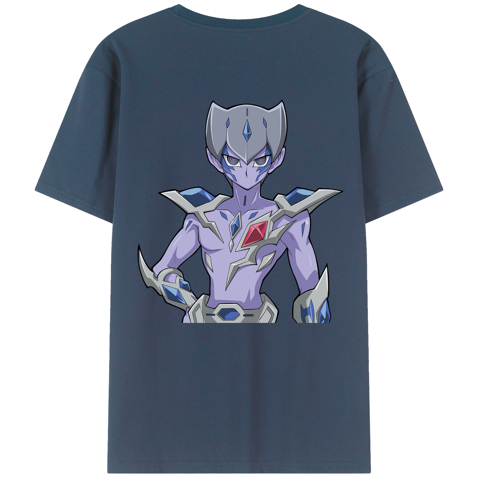 （画像用） 遊☆戯☆王 Yu-Gi-Oh! 綿100％ メンズ半袖Tシャツ（バックプリント） 通気性