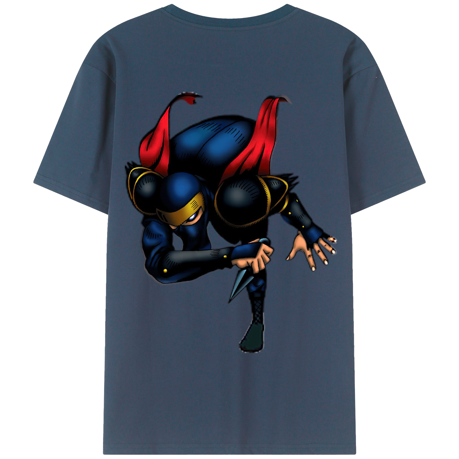 （画像用） 遊☆戯☆王 Yu-Gi-Oh! 綿100％ メンズ半袖Tシャツ（バックプリント） 通気性