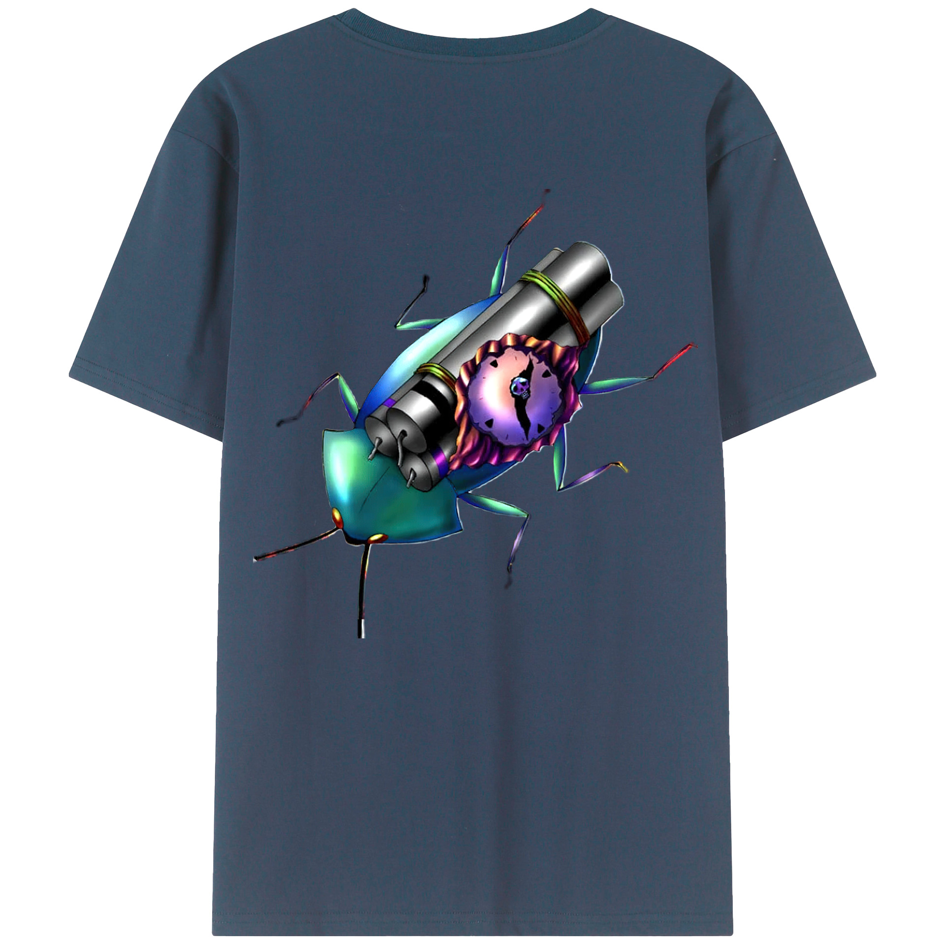 （画像用） 遊☆戯☆王 Yu-Gi-Oh! 綿100％ メンズ半袖Tシャツ（バックプリント） 通気性