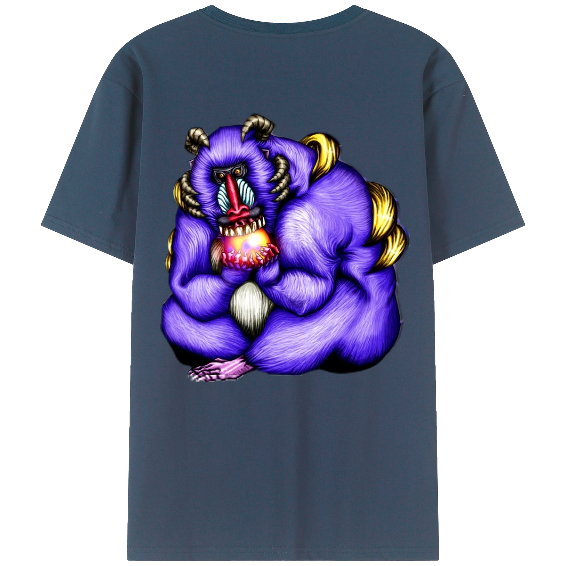 （画像用） 遊☆戯☆王 Yu-Gi-Oh! 綿100％ メンズ半袖Tシャツ（バックプリント） 通気性
