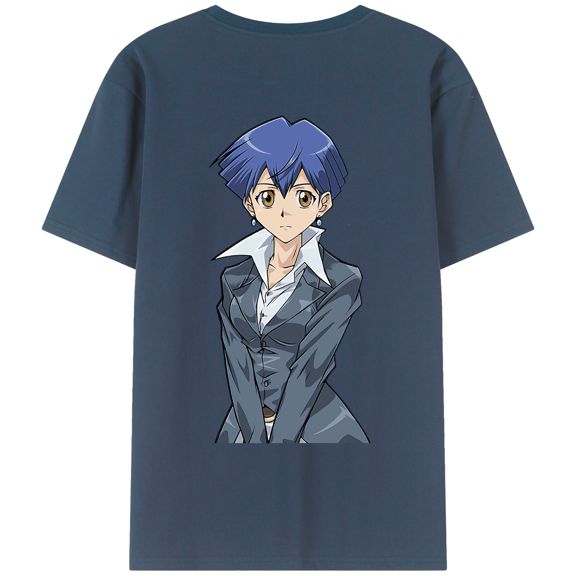 （画像用） 遊☆戯☆王 Yu-Gi-Oh! 綿100％ メンズ半袖Tシャツ（バックプリント） 通気性