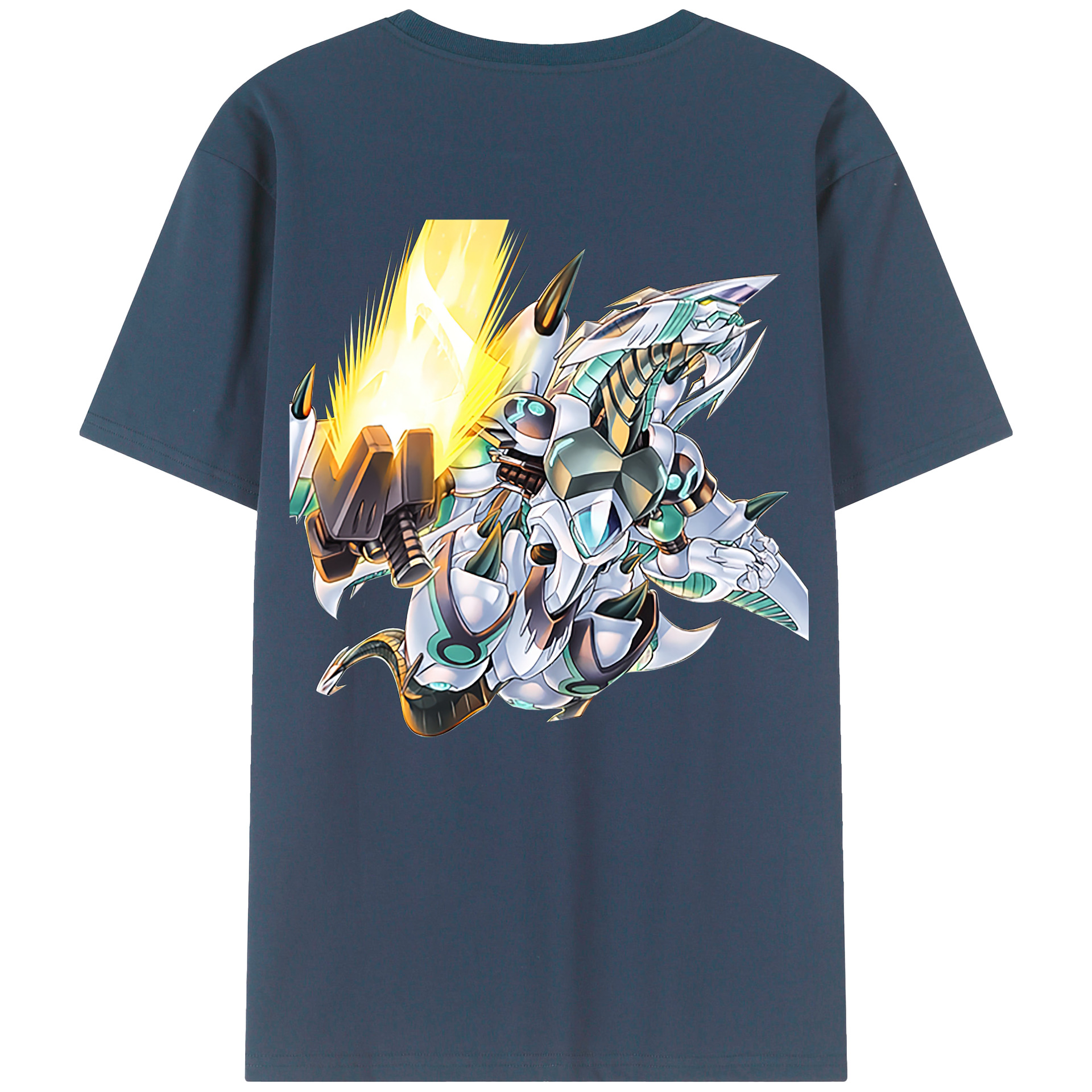 （画像用） 遊☆戯☆王 Yu-Gi-Oh! 綿100％ メンズ半袖Tシャツ（バックプリント） 通気性