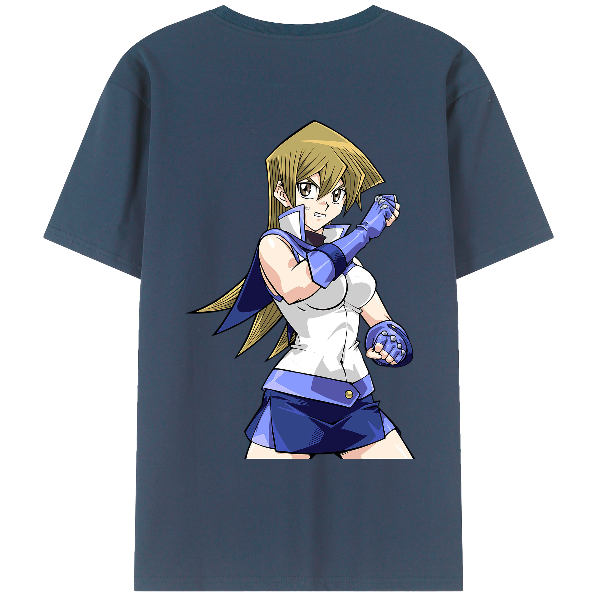 （画像用） 遊☆戯☆王 Yu-Gi-Oh! 綿100％ メンズ半袖Tシャツ（バックプリント） 通気性