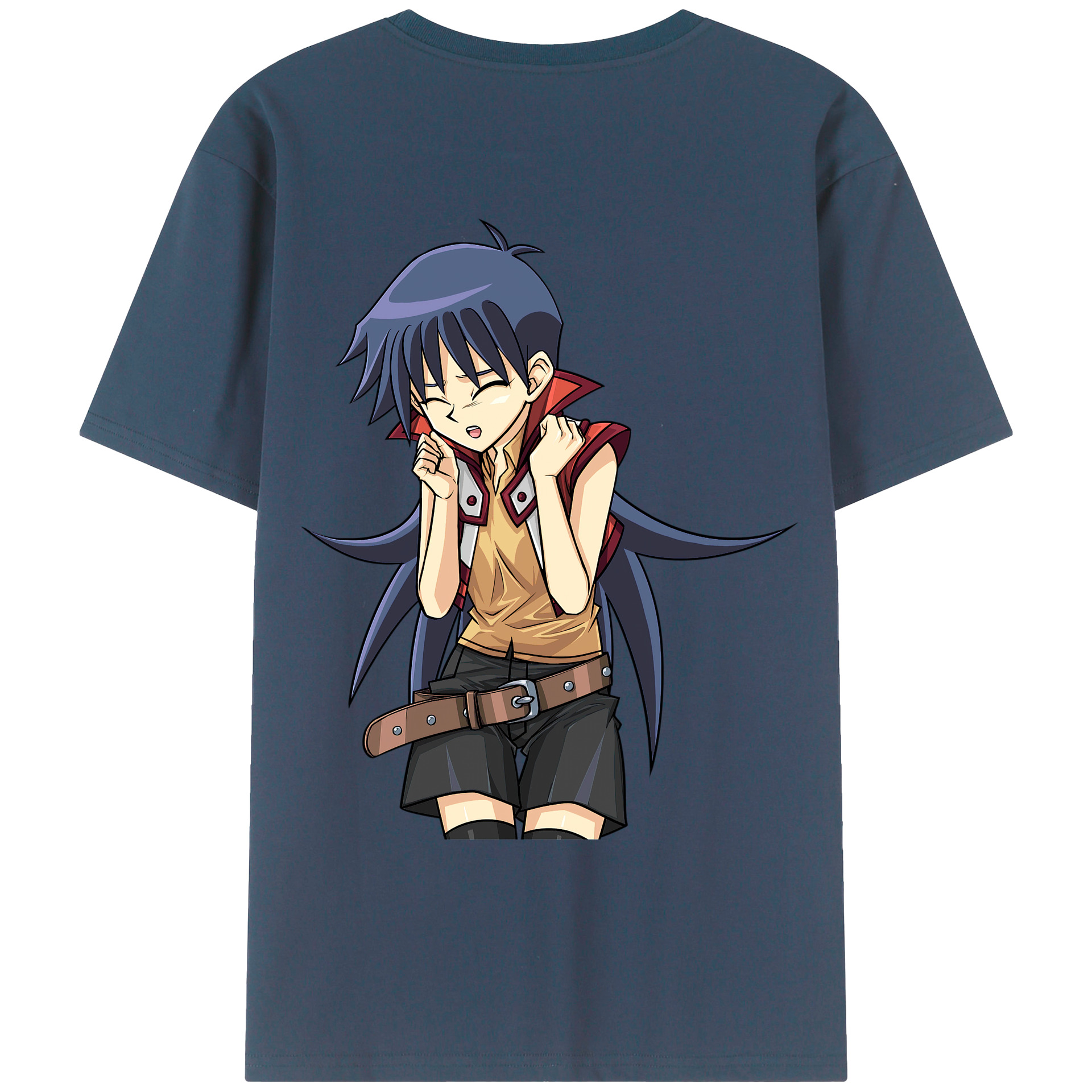 （画像用） 遊☆戯☆王 Yu-Gi-Oh! 綿100％ メンズ半袖Tシャツ（バックプリント） 通気性