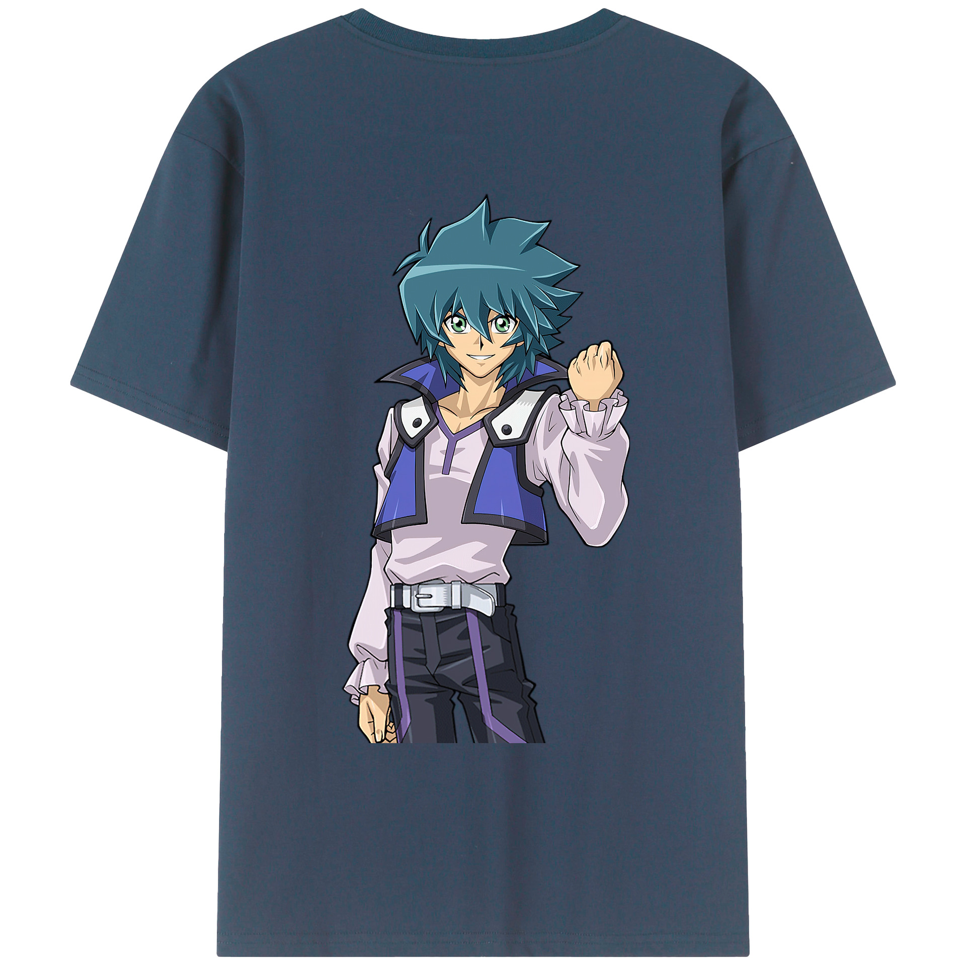 （画像用） 遊☆戯☆王 Yu-Gi-Oh! 綿100％ メンズ半袖Tシャツ（バックプリント） 通気性