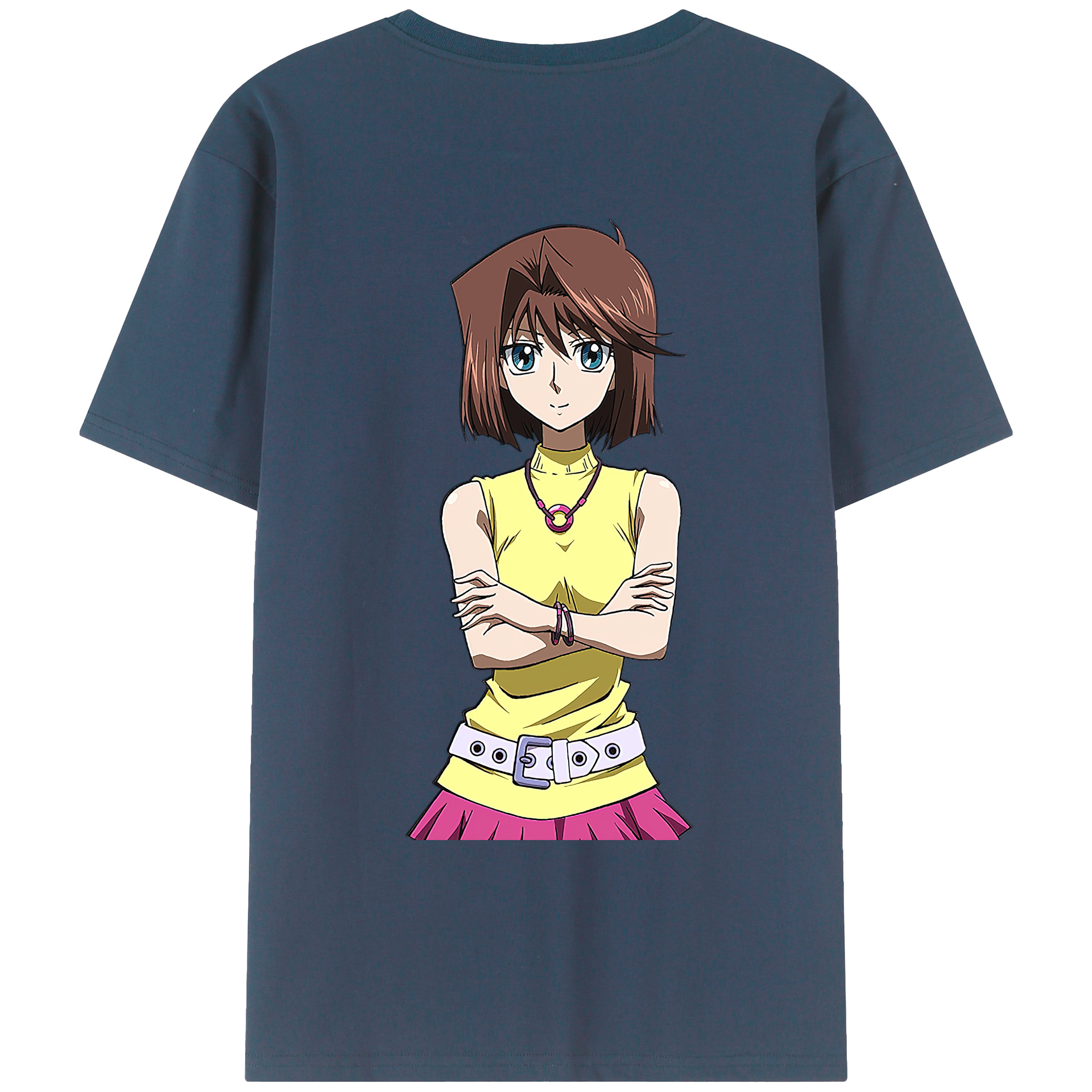 （画像用） 遊☆戯☆王 Yu-Gi-Oh! 綿100％ メンズ半袖Tシャツ（バックプリント） 通気性