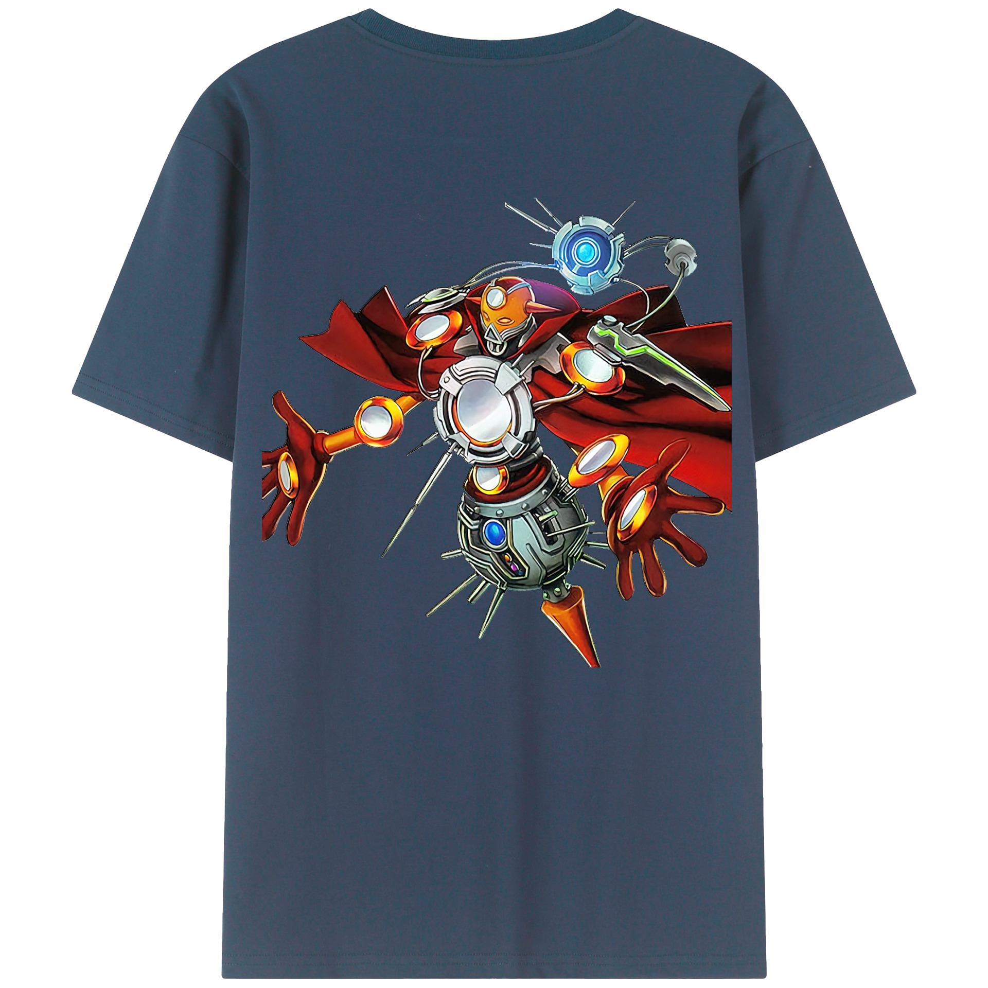 （画像用） 遊☆戯☆王 Yu-Gi-Oh! 綿100％ メンズ半袖Tシャツ（バックプリント） 通気性