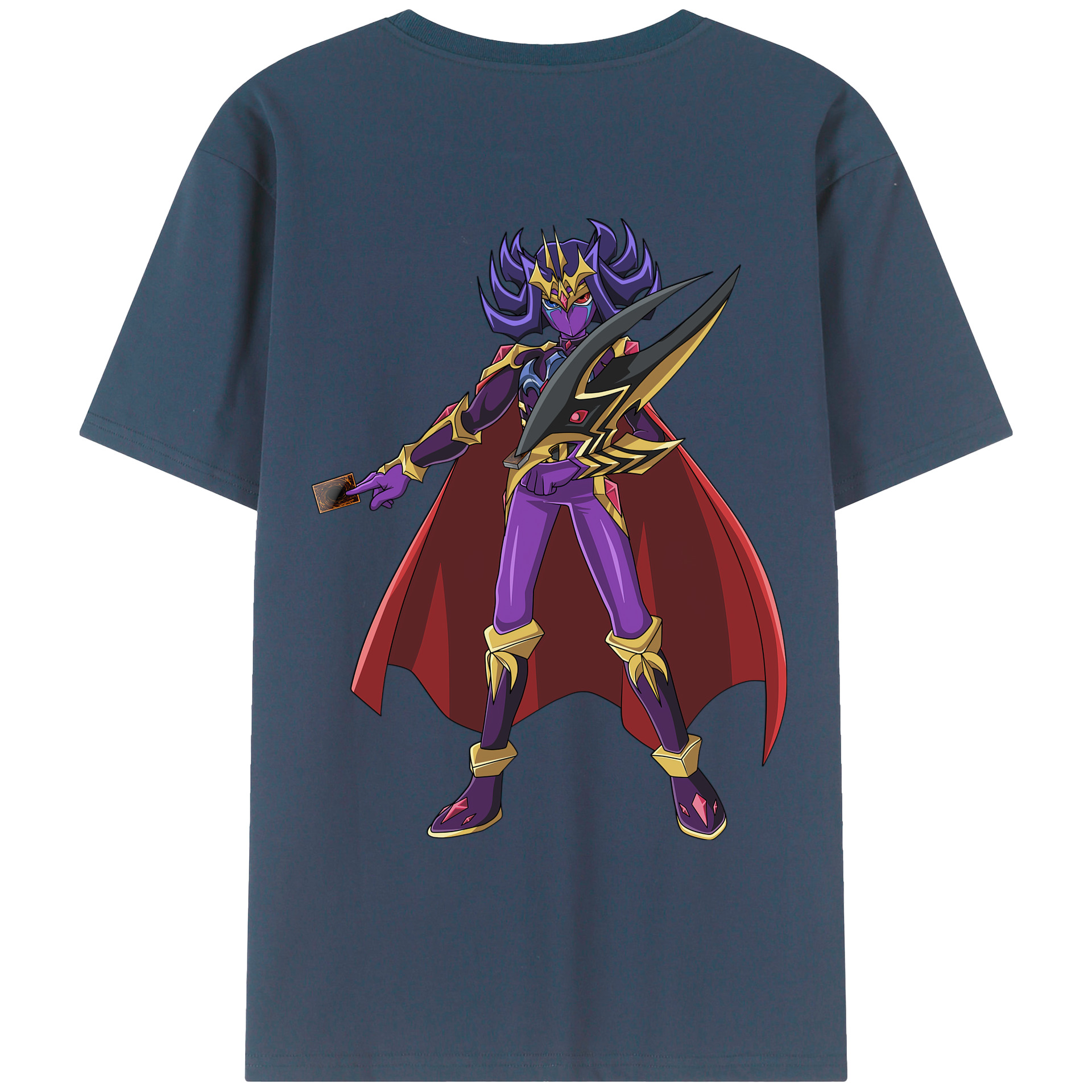 （画像用） 遊☆戯☆王 Yu-Gi-Oh! 綿100％ メンズ半袖Tシャツ（バックプリント） 通気性