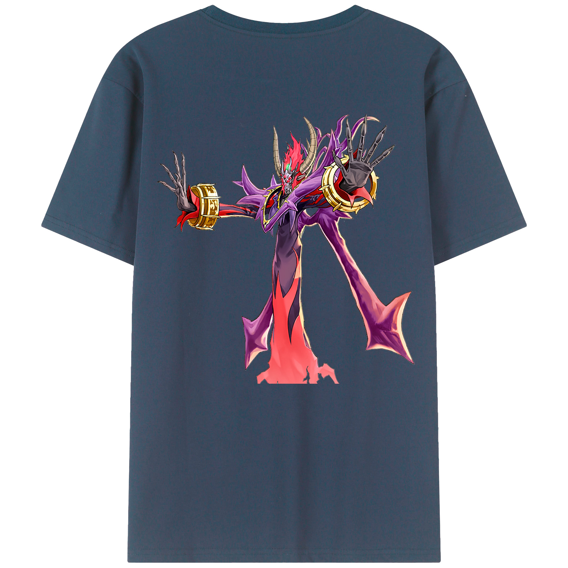 （画像用） 遊☆戯☆王 Yu-Gi-Oh! 綿100％ メンズ半袖Tシャツ（バックプリント） 通気性