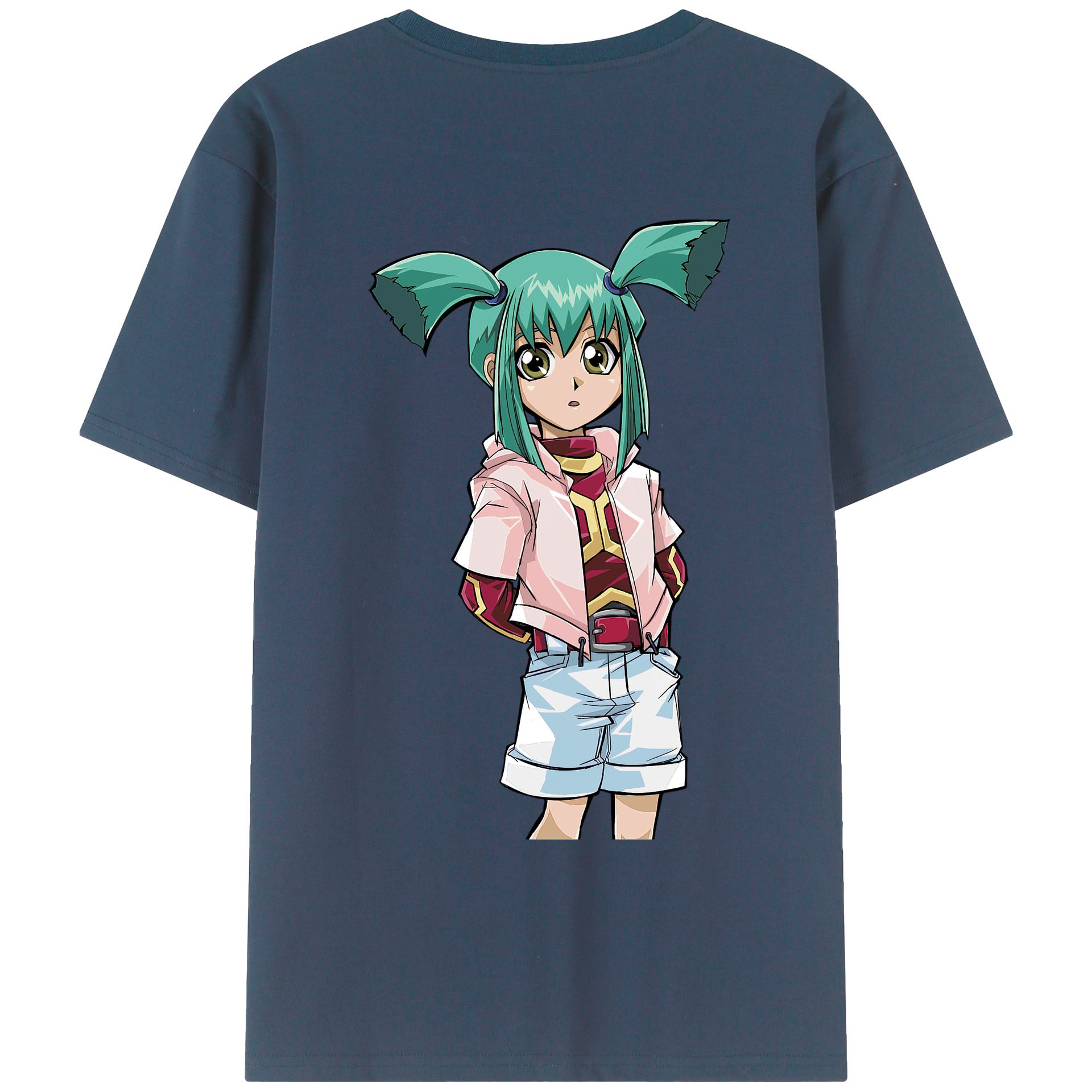 （画像用） 遊☆戯☆王 Yu-Gi-Oh! 綿100％ メンズ半袖Tシャツ（バックプリント） 通気性