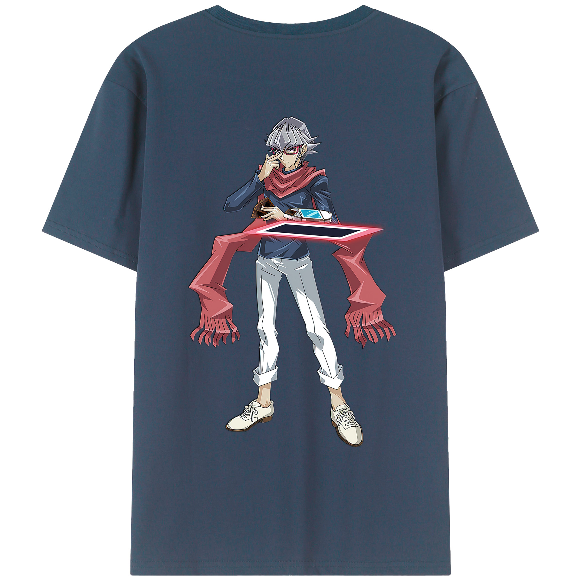 （画像用） 遊☆戯☆王 Yu-Gi-Oh! 綿100％ メンズ半袖Tシャツ（バックプリント） 通気性