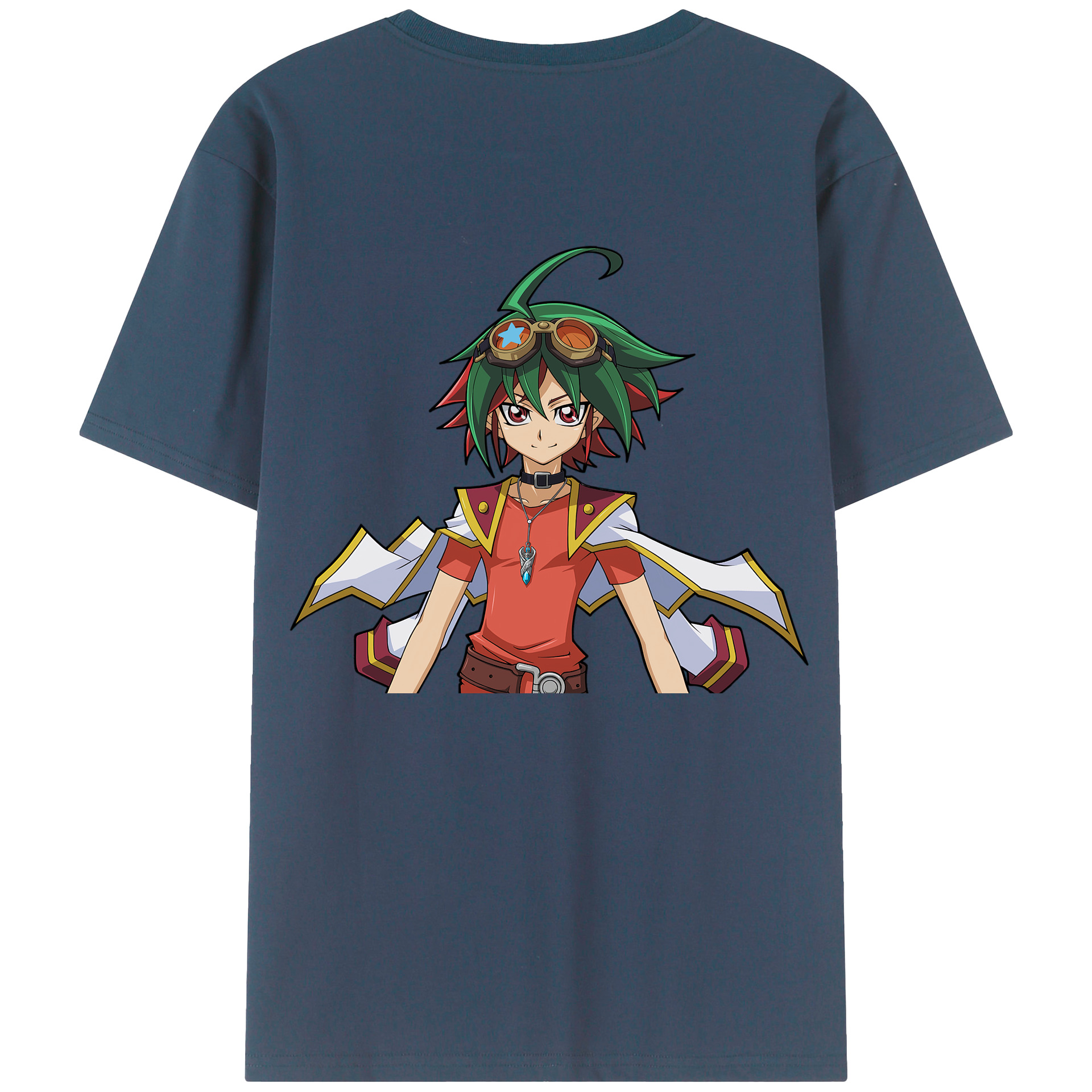 （画像用） 遊☆戯☆王 Yu-Gi-Oh! 綿100％ メンズ半袖Tシャツ（バックプリント） 通気性