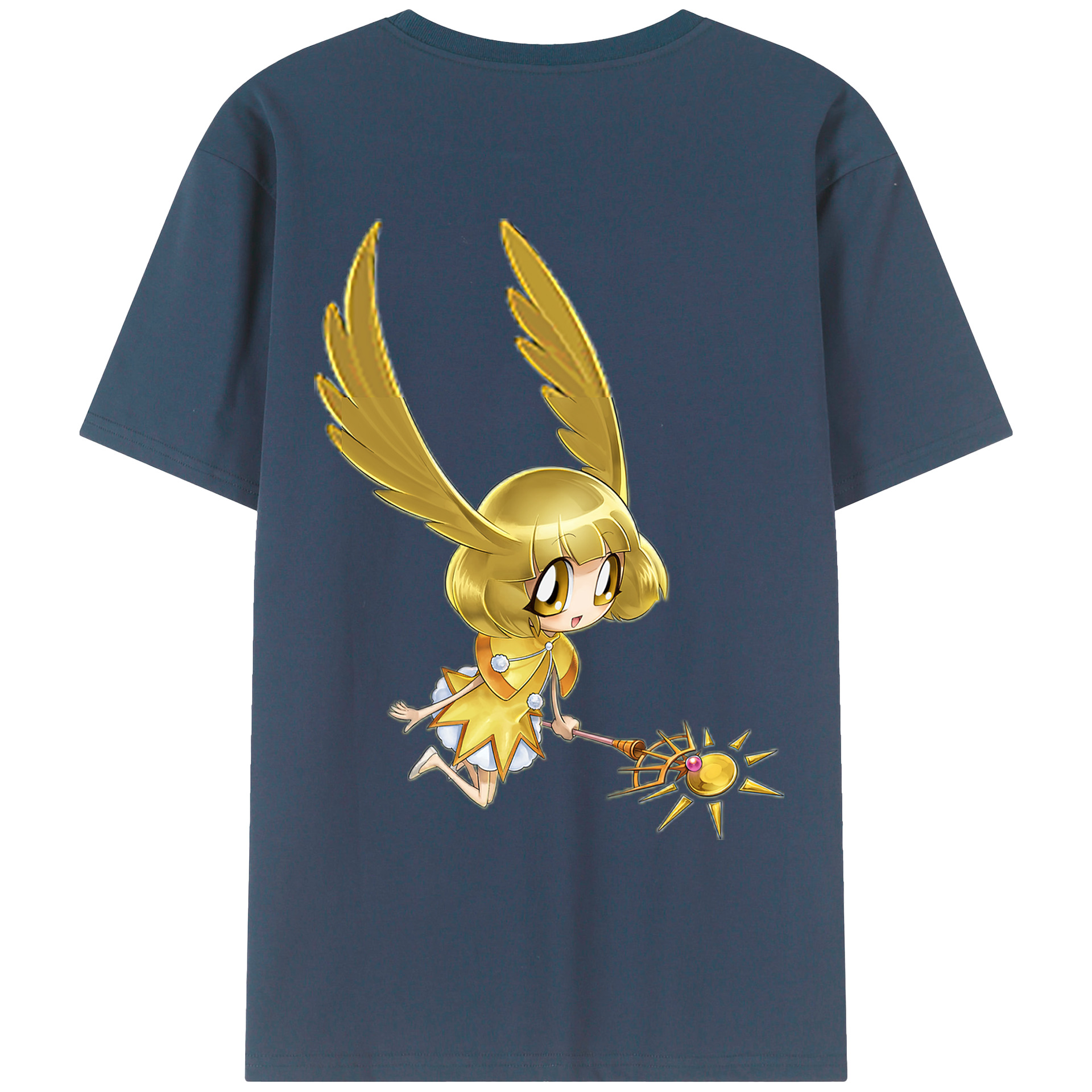 （画像用） 遊☆戯☆王 Yu-Gi-Oh! 綿100％ メンズ半袖Tシャツ（バックプリント） 通気性