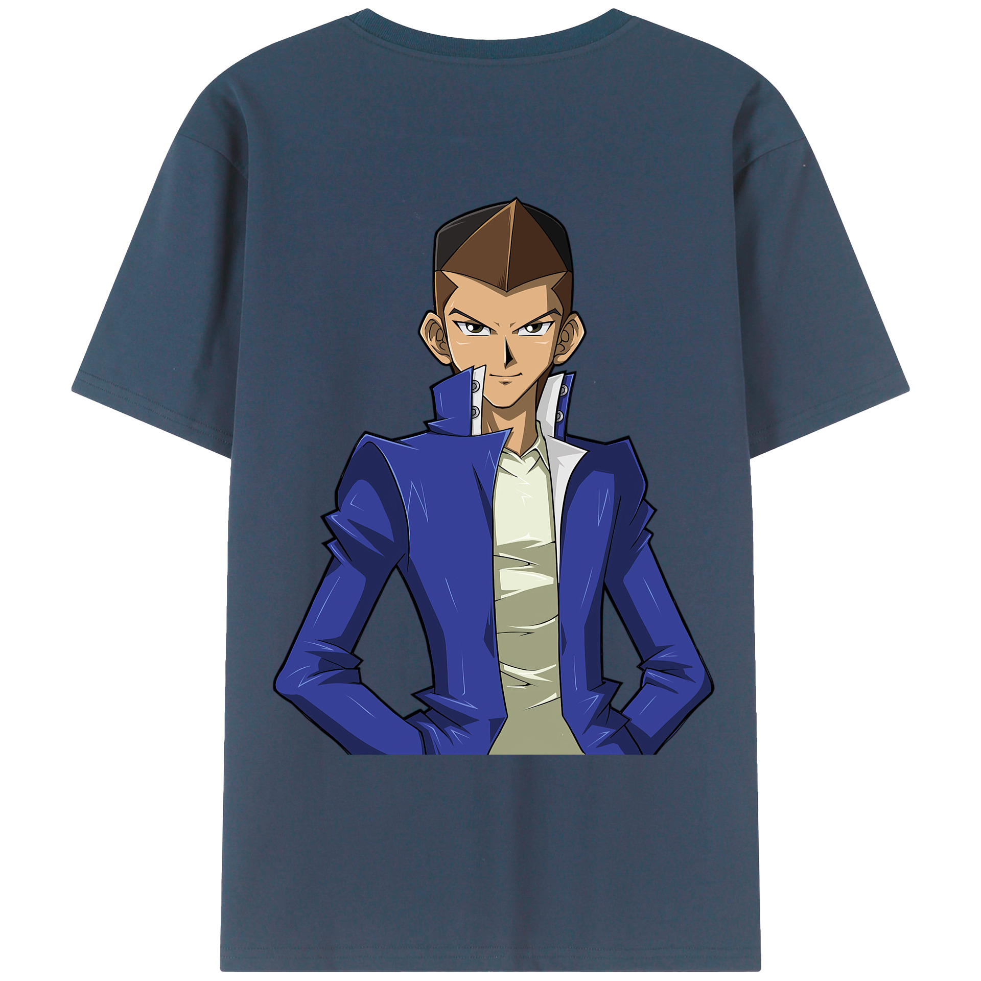 （画像用） 遊☆戯☆王 Yu-Gi-Oh! 綿100％ メンズ半袖Tシャツ（バックプリント） 通気性