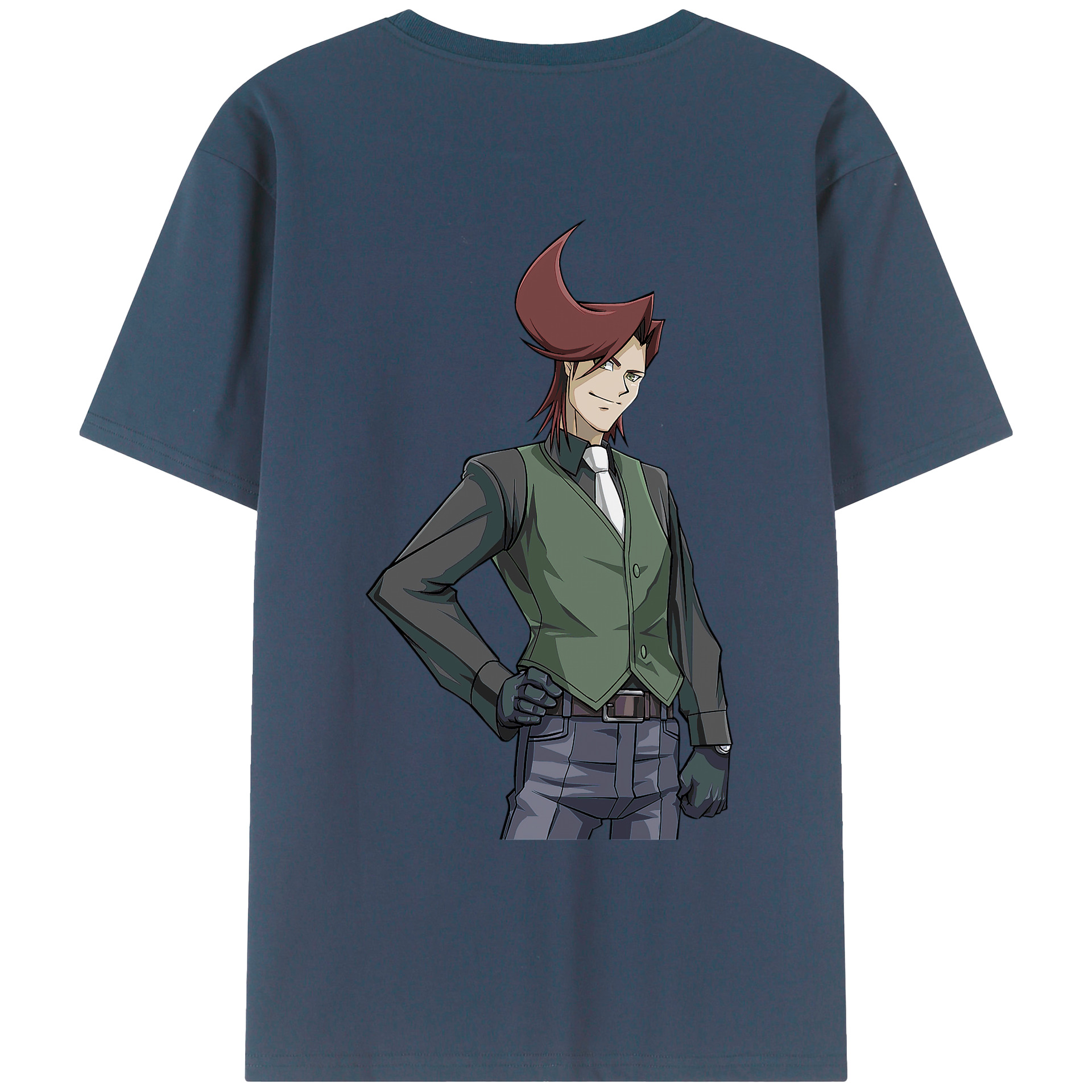 （画像用） 遊☆戯☆王 Yu-Gi-Oh! 綿100％ メンズ半袖Tシャツ（バックプリント） 通気性