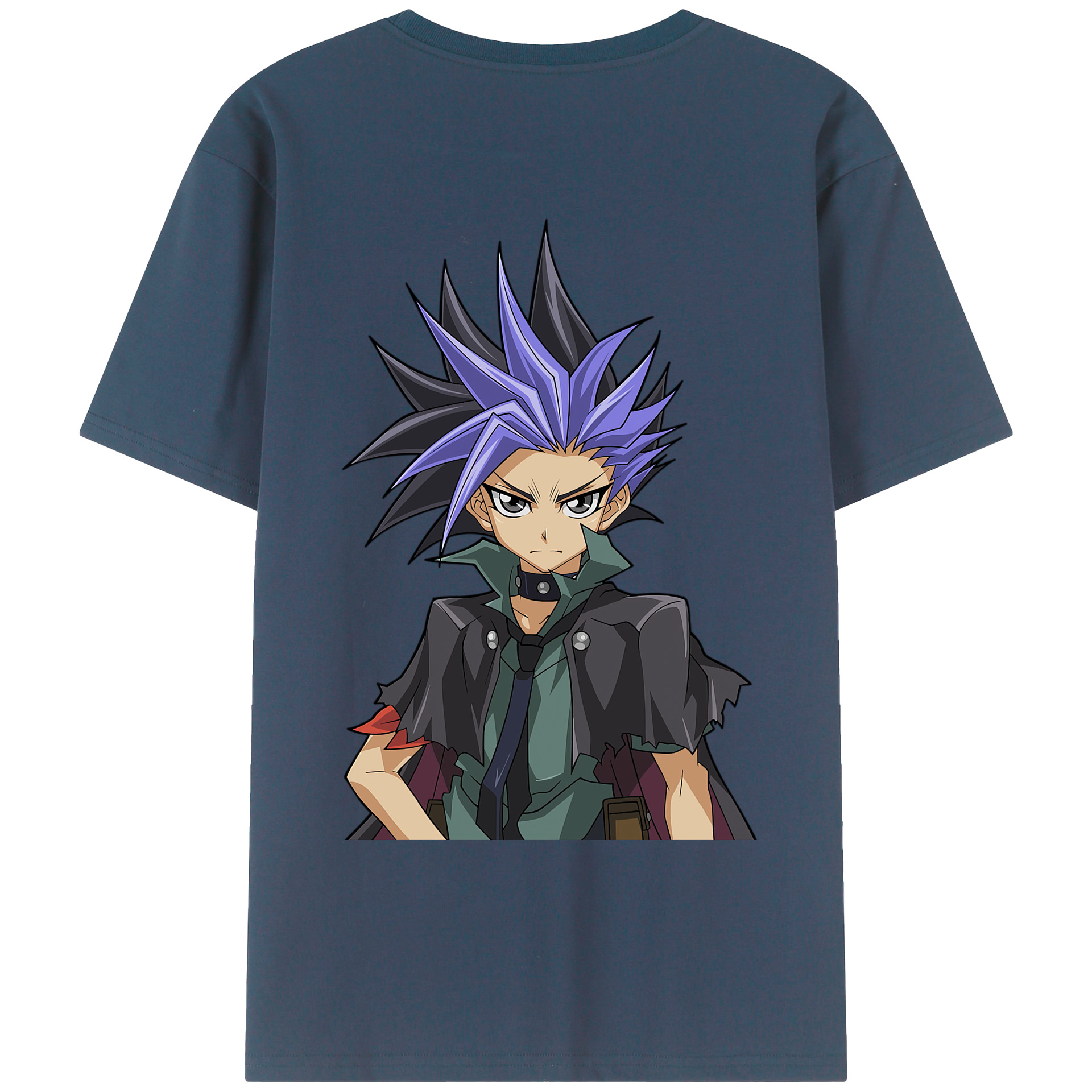 （画像用） 遊☆戯☆王 Yu-Gi-Oh! 綿100％ メンズ半袖Tシャツ（バックプリント） 通気性