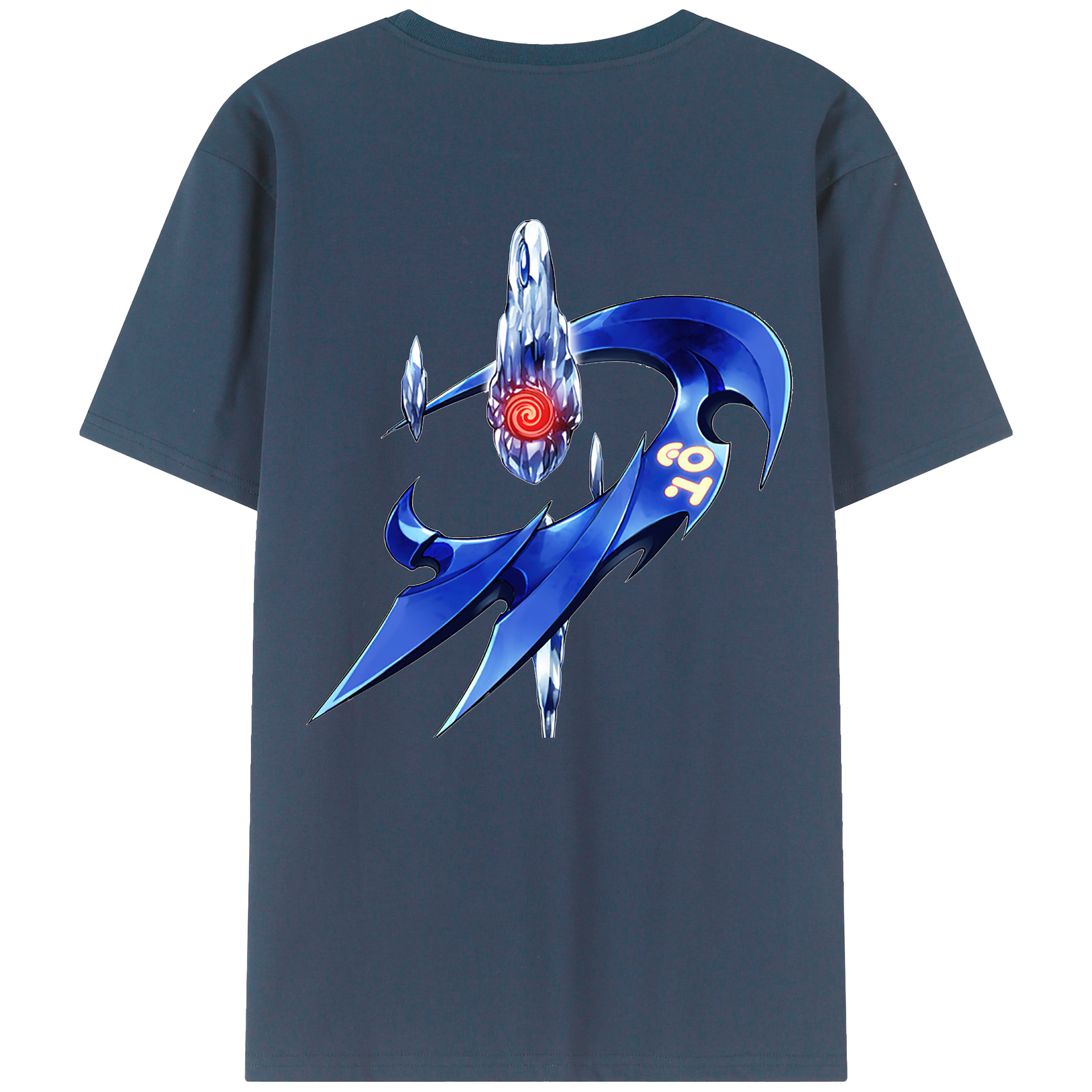 （画像用） 遊☆戯☆王 Yu-Gi-Oh! 綿100％ メンズ半袖Tシャツ（バックプリント） 通気性