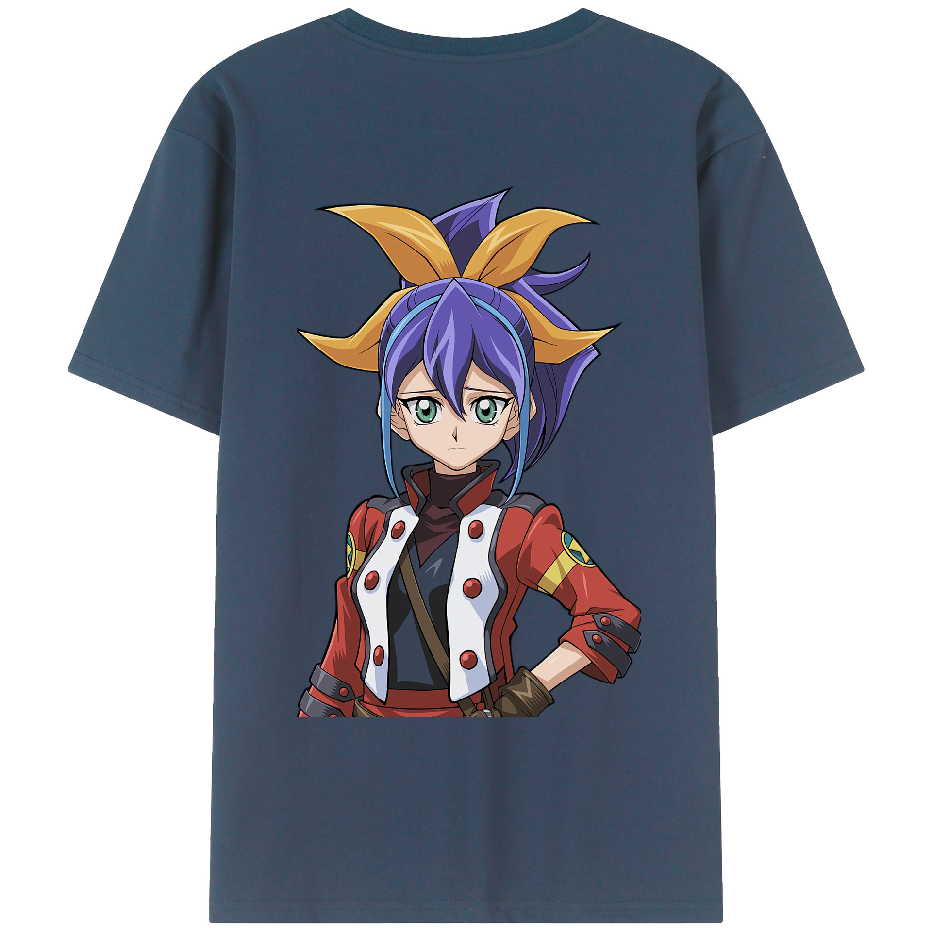 （画像用） 遊☆戯☆王 Yu-Gi-Oh! 綿100％ メンズ半袖Tシャツ（バックプリント） 通気性