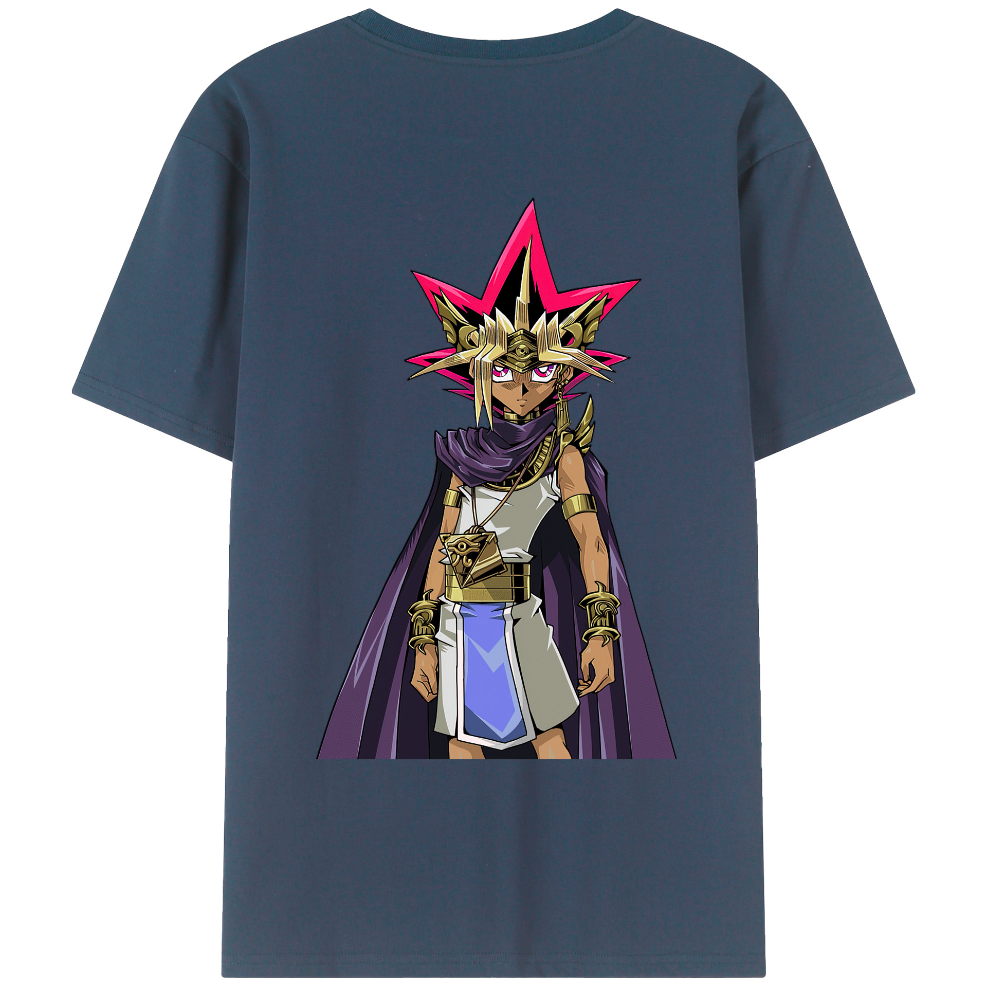 （画像用） 遊☆戯☆王 Yu-Gi-Oh! 綿100％ メンズ半袖Tシャツ（バックプリント） 通気性