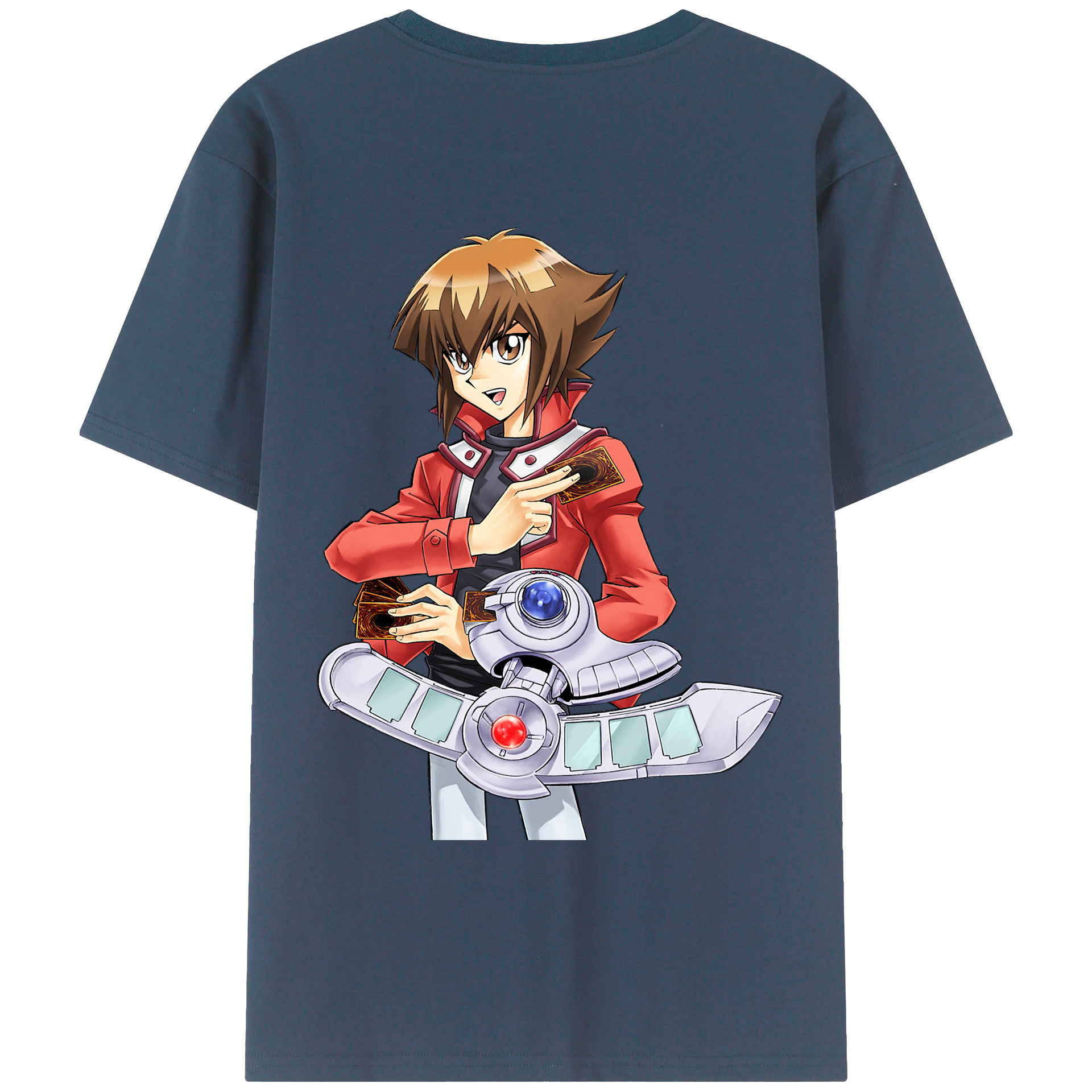 （画像用） 遊☆戯☆王 Yu-Gi-Oh! 綿100％ メンズ半袖Tシャツ（バックプリント） 通気性