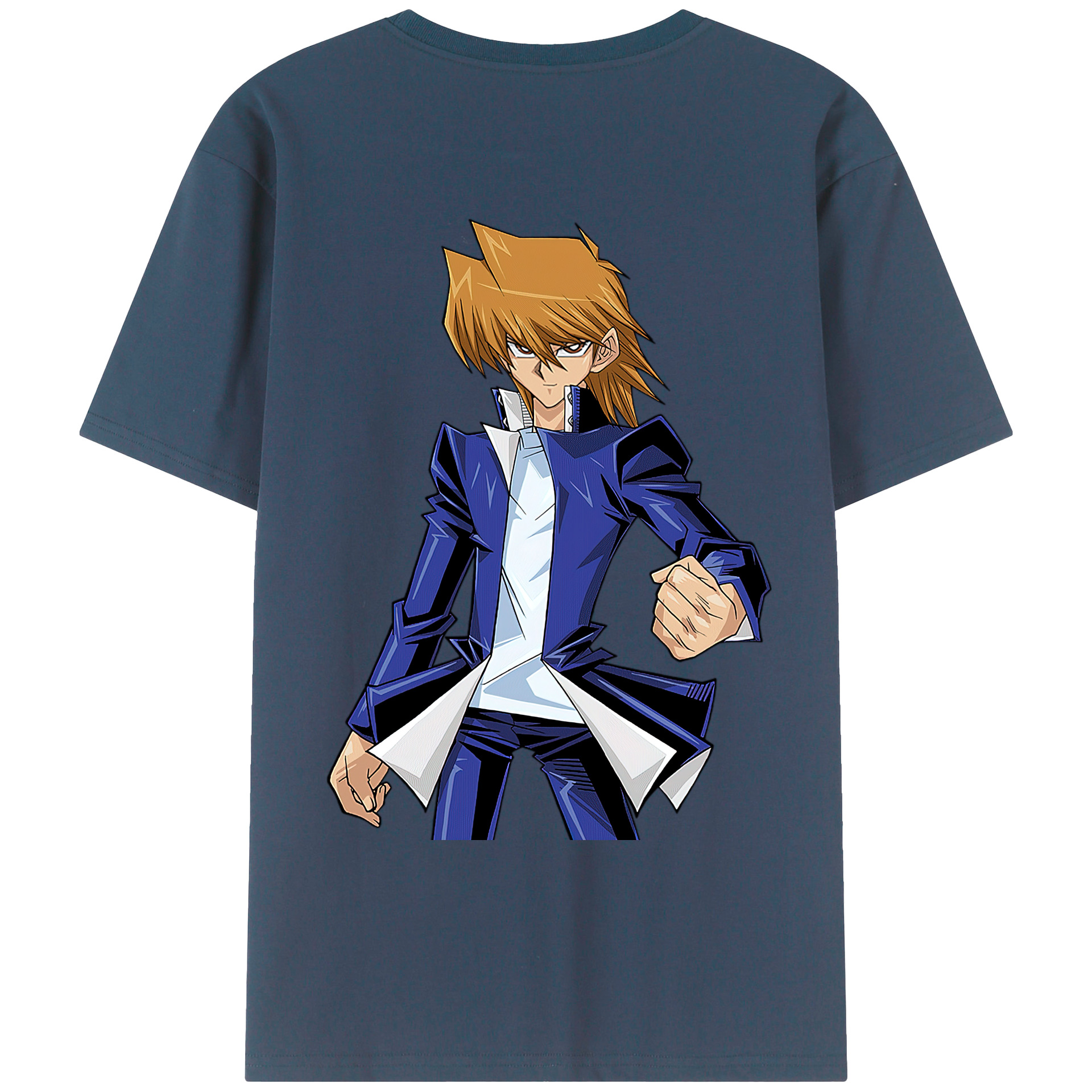 （画像用） 遊☆戯☆王 Yu-Gi-Oh! 綿100％ メンズ半袖Tシャツ（バックプリント） 通気性