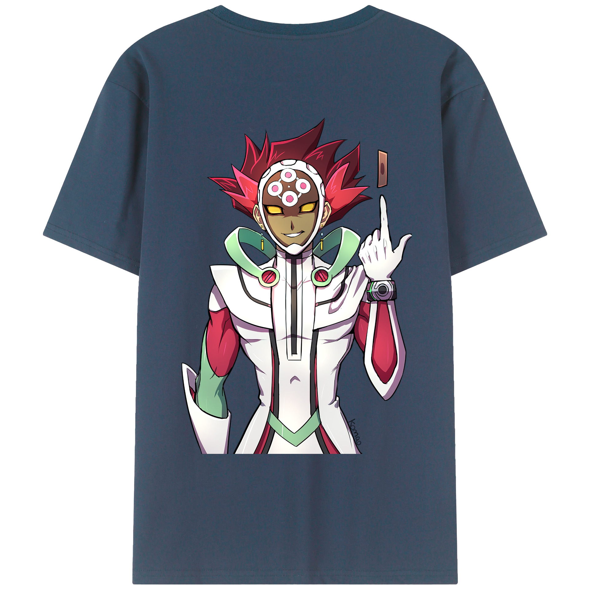 （画像用） 遊☆戯☆王 Yu-Gi-Oh! 綿100％ メンズ半袖Tシャツ（バックプリント） 通気性