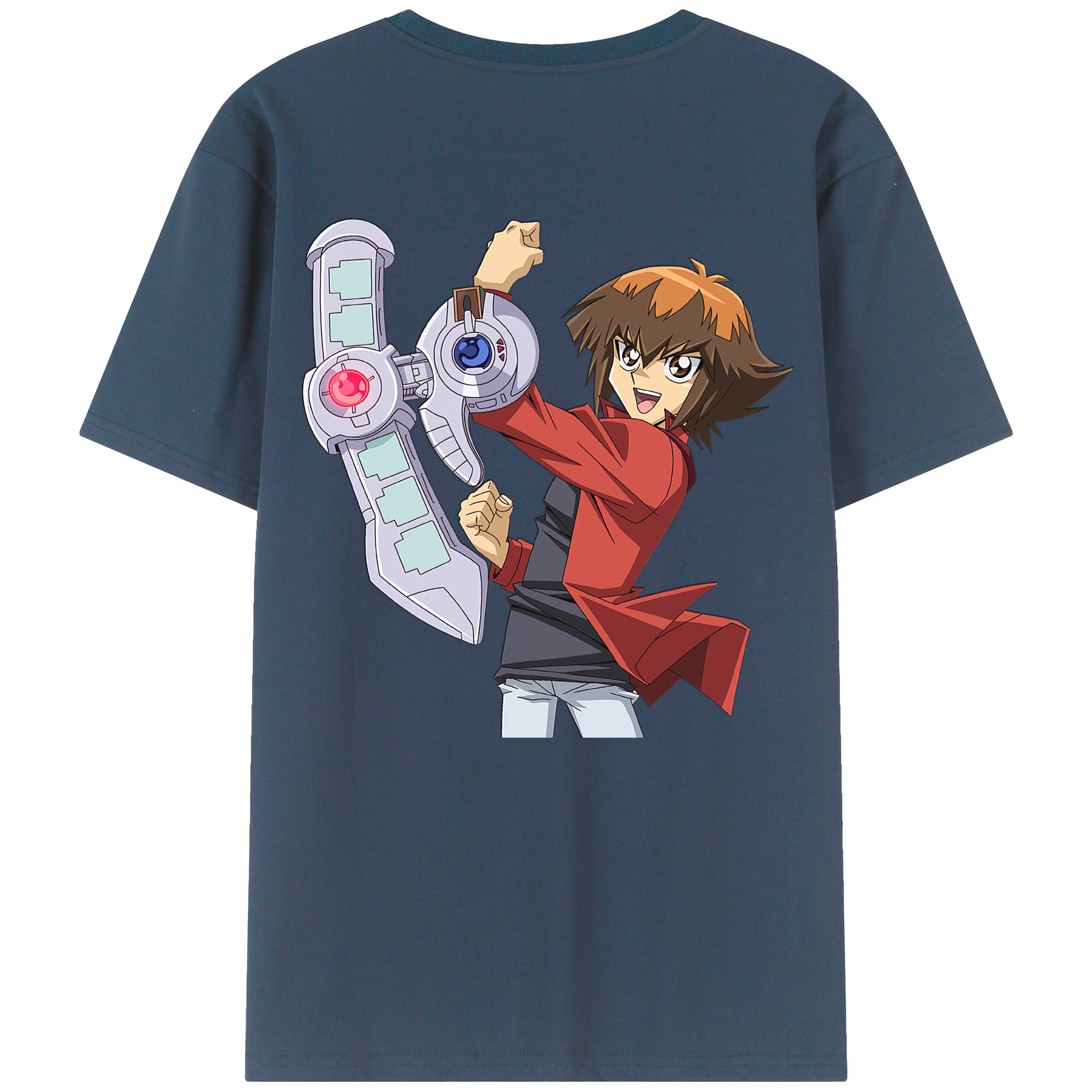 （画像用） 遊☆戯☆王 Yu-Gi-Oh! 綿100％ メンズ半袖Tシャツ（バックプリント） 通気性