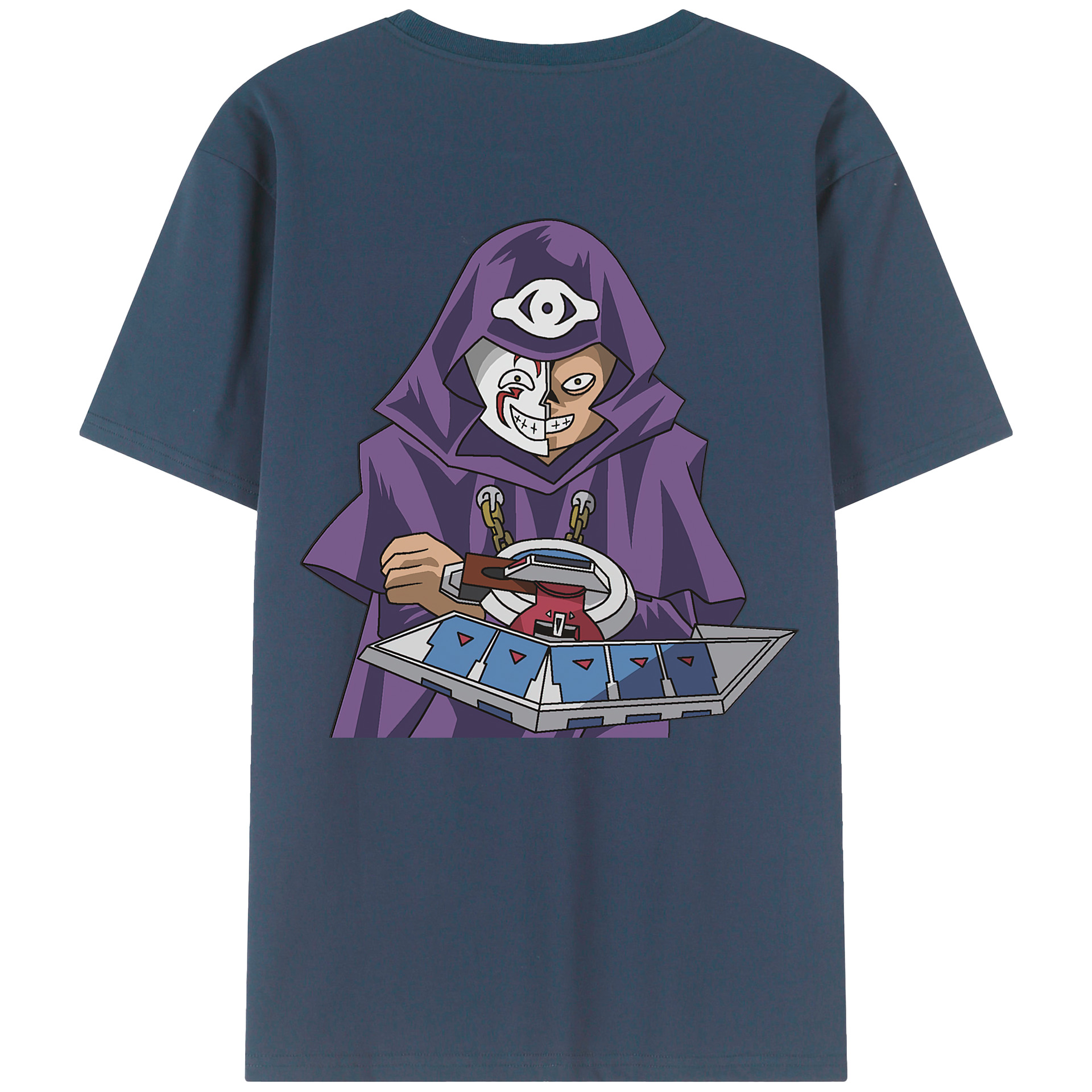 （画像用） 遊☆戯☆王 Yu-Gi-Oh! 綿100％ メンズ半袖Tシャツ（バックプリント） 通気性