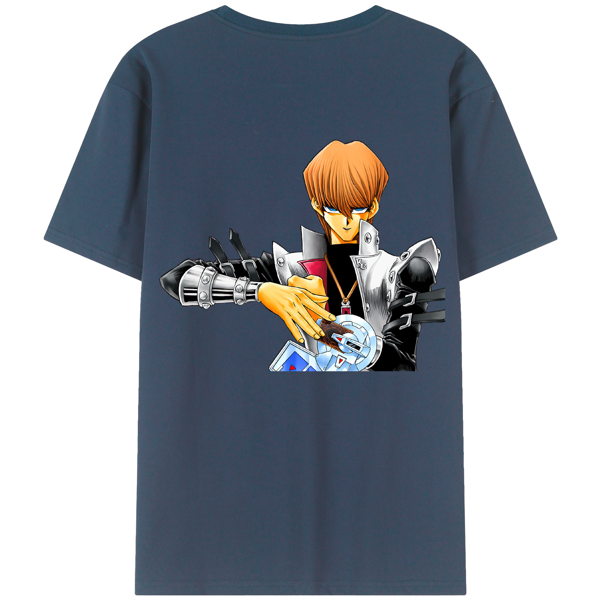（画像用） 遊☆戯☆王 Yu-Gi-Oh! 綿100％ メンズ半袖Tシャツ（バックプリント） 通気性