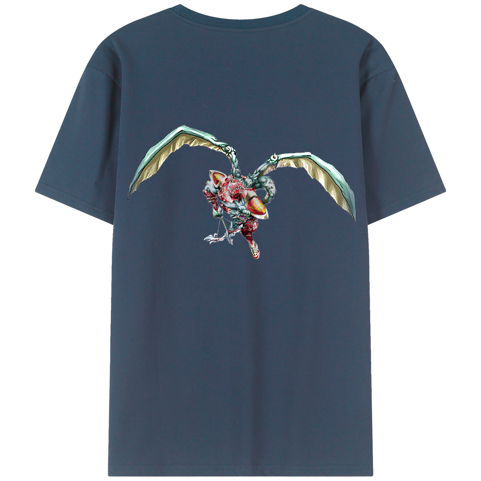 （画像用） 遊☆戯☆王 Yu-Gi-Oh! 綿100％ メンズ半袖Tシャツ（バックプリント） 通気性