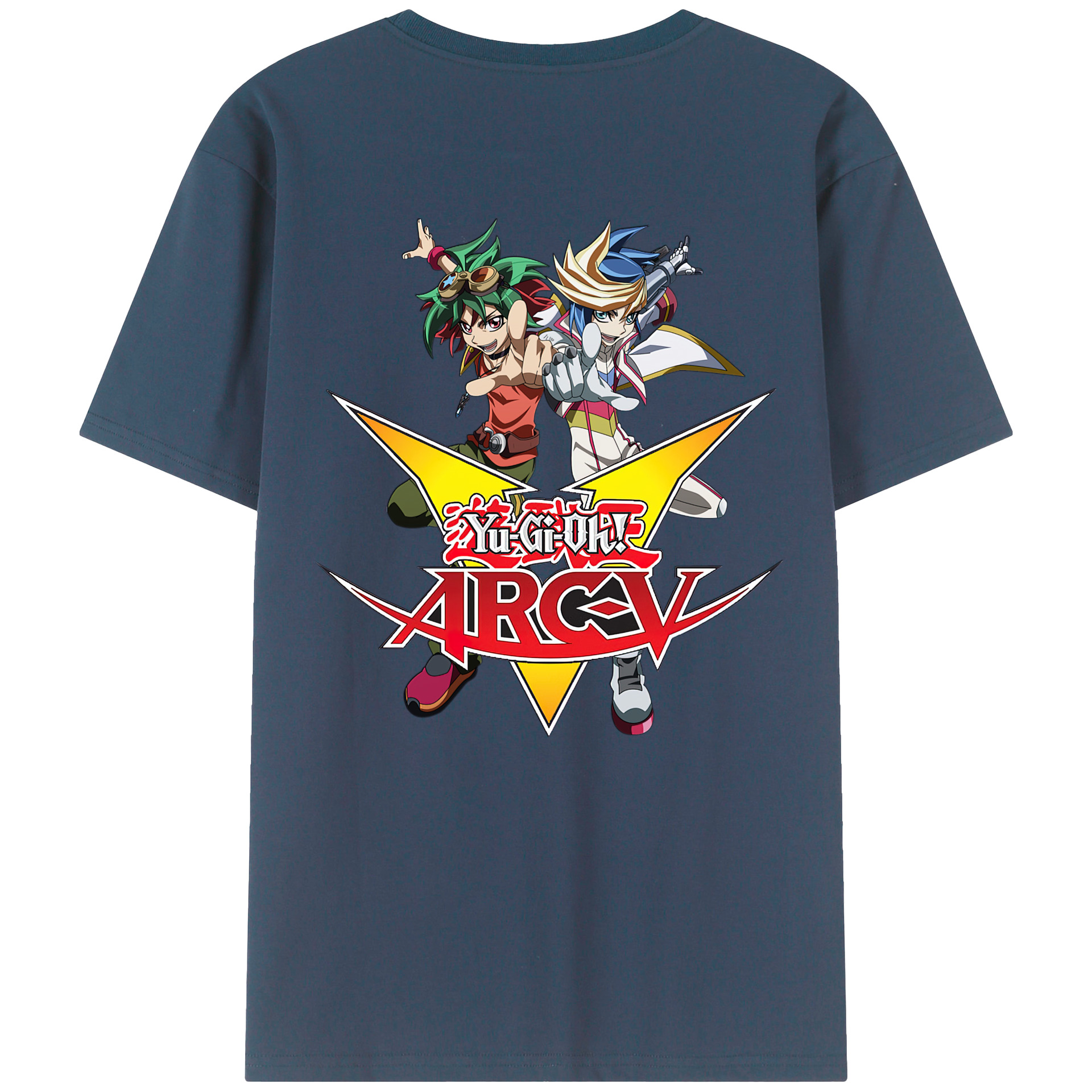 （画像用） 遊☆戯☆王 Yu-Gi-Oh! 綿100％ メンズ半袖Tシャツ（バックプリント） 通気性