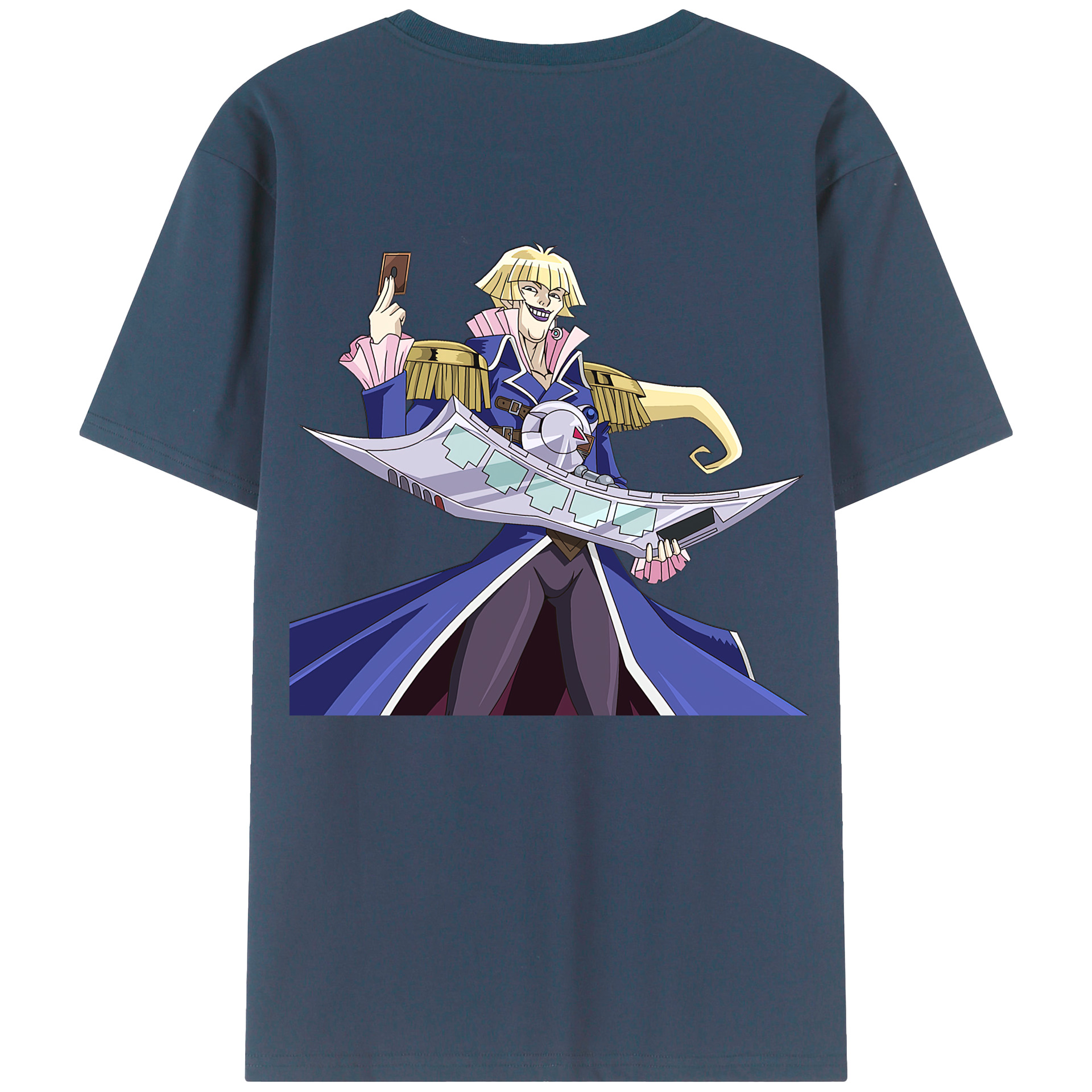 （画像用） 遊☆戯☆王 Yu-Gi-Oh! 綿100％ メンズ半袖Tシャツ（バックプリント） 通気性