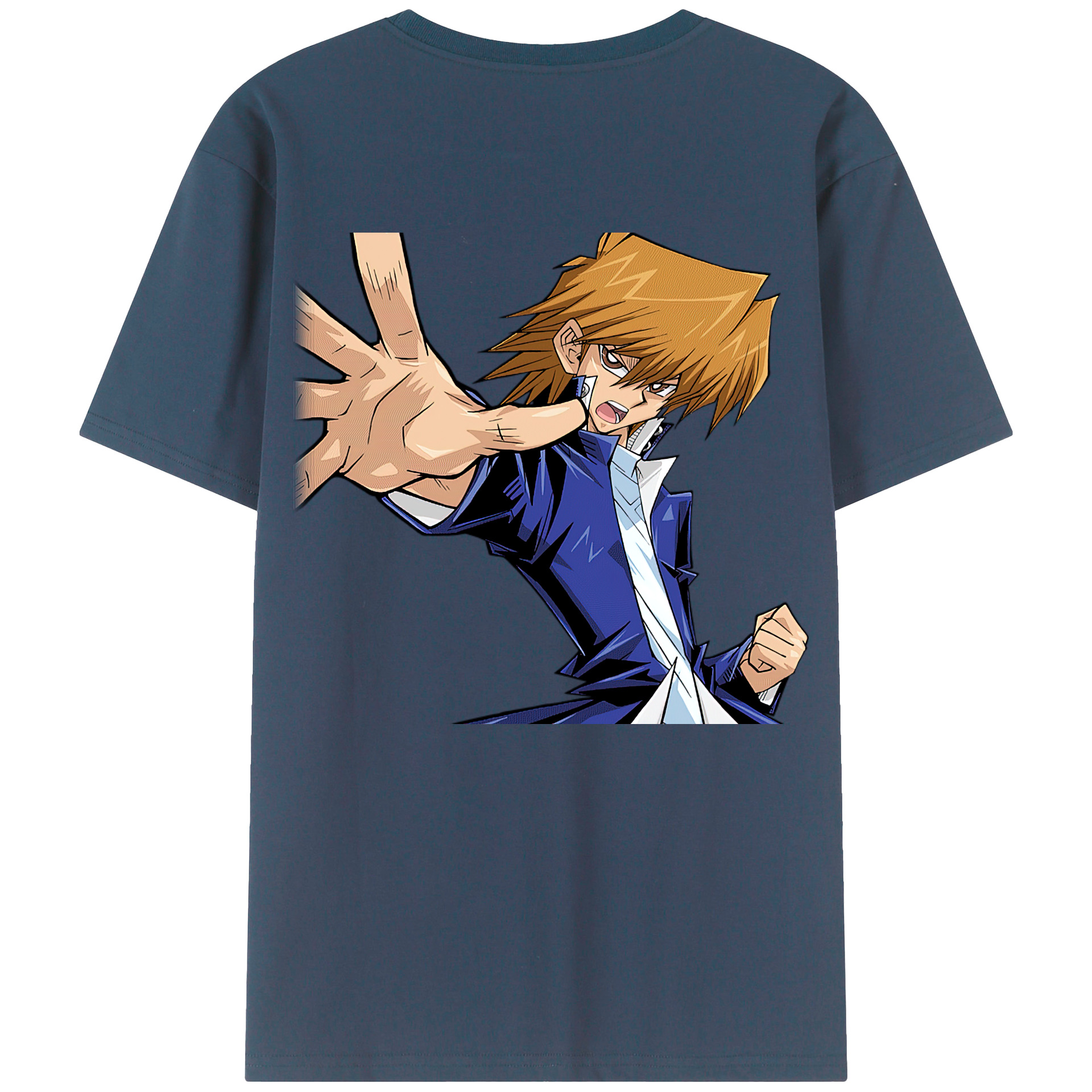 （画像用） 遊☆戯☆王 Yu-Gi-Oh! 綿100％ メンズ半袖Tシャツ（バックプリント） 通気性