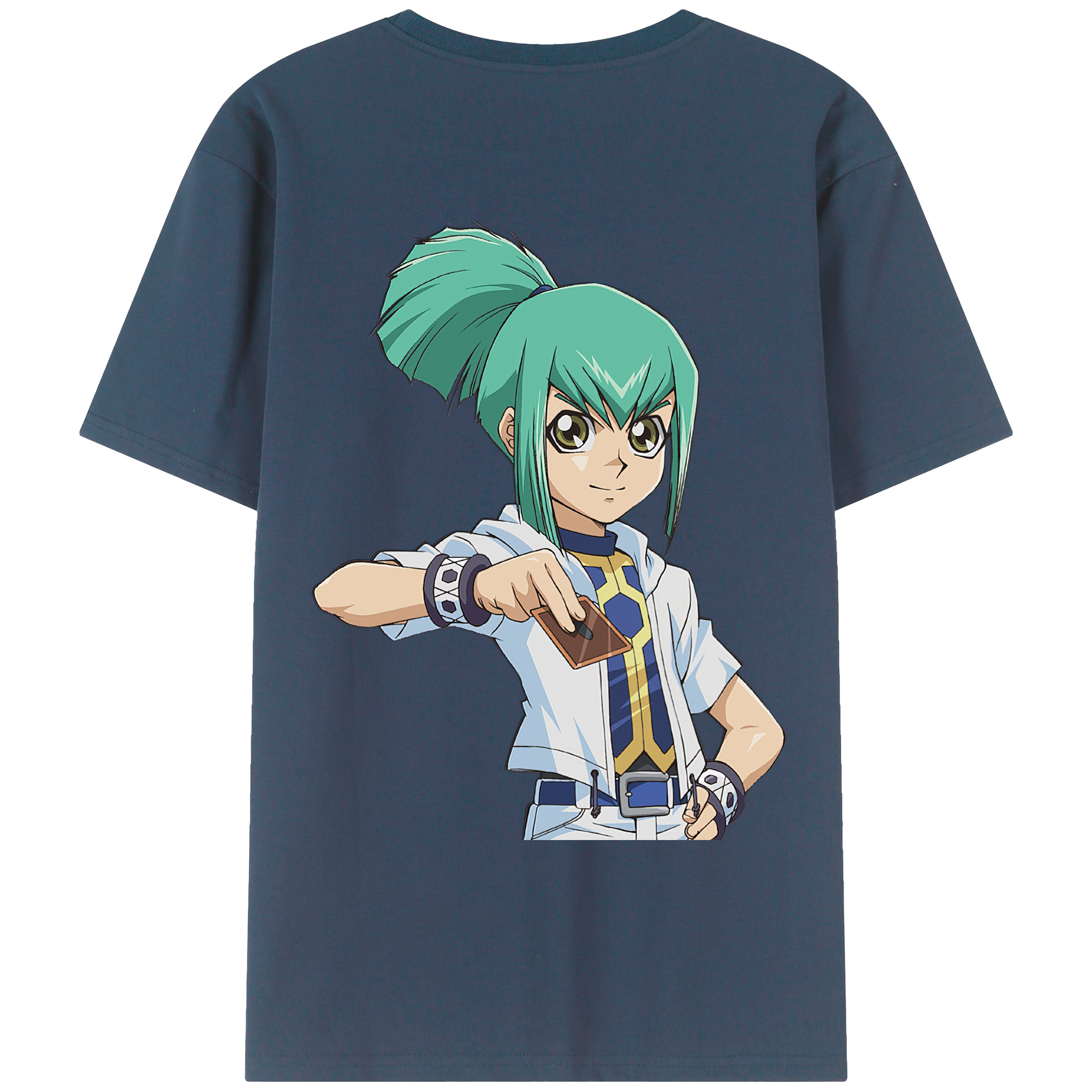 （画像用） 遊☆戯☆王 Yu-Gi-Oh! 綿100％ メンズ半袖Tシャツ（バックプリント） 通気性