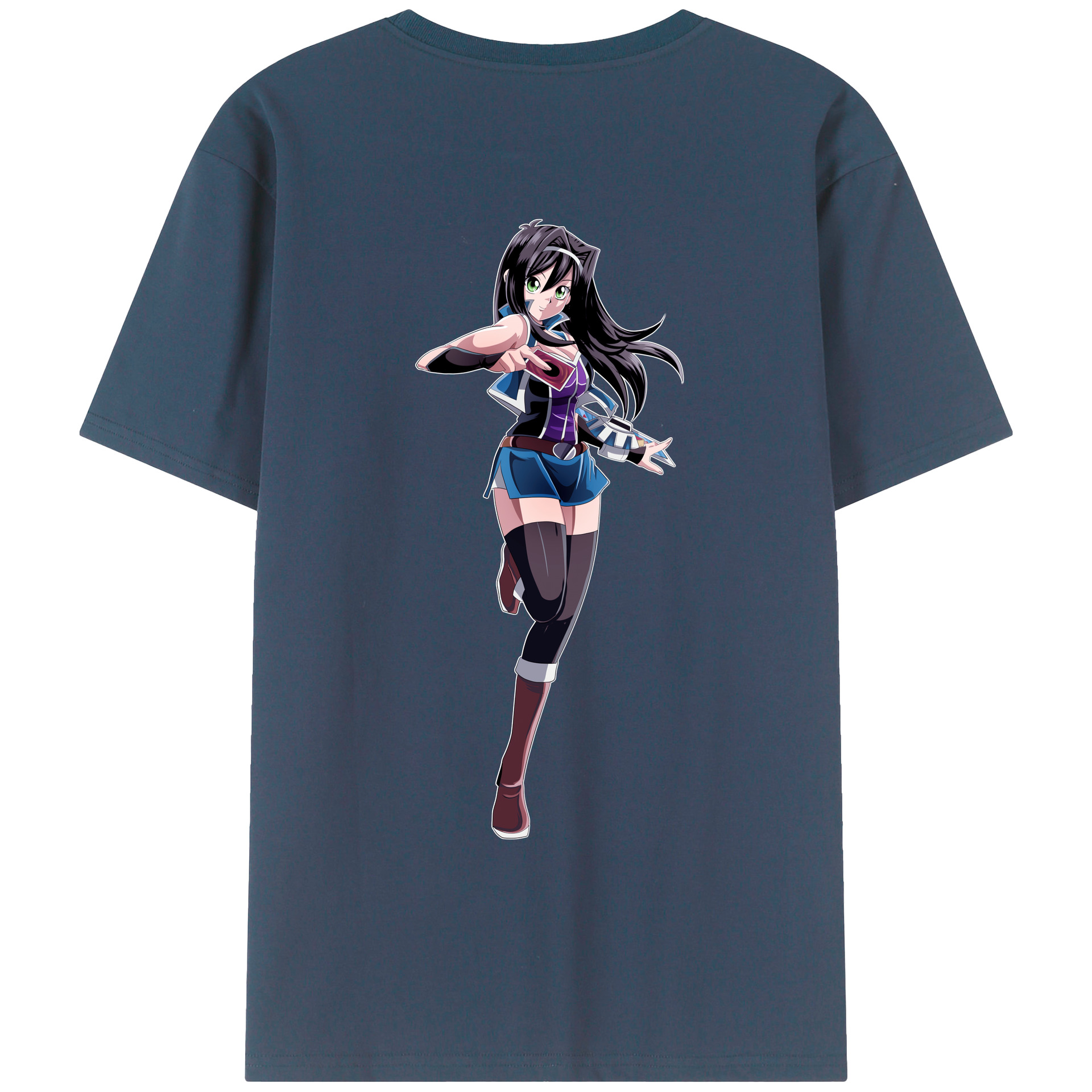 （画像用） 遊☆戯☆王 Yu-Gi-Oh! 綿100％ メンズ半袖Tシャツ（バックプリント） 通気性